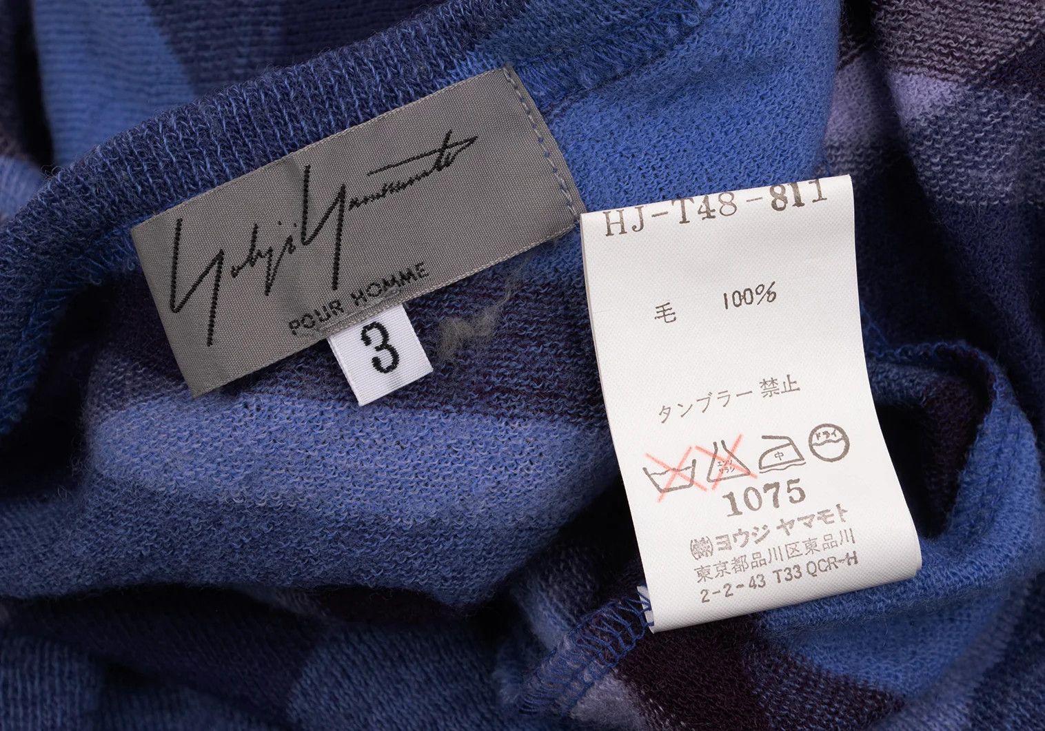 Yohji Yamamoto Yohji Yamamoto Embroidered Diamond Check Knit Top Size US M / EU 48-50 / 2 - 13 Thumbnail