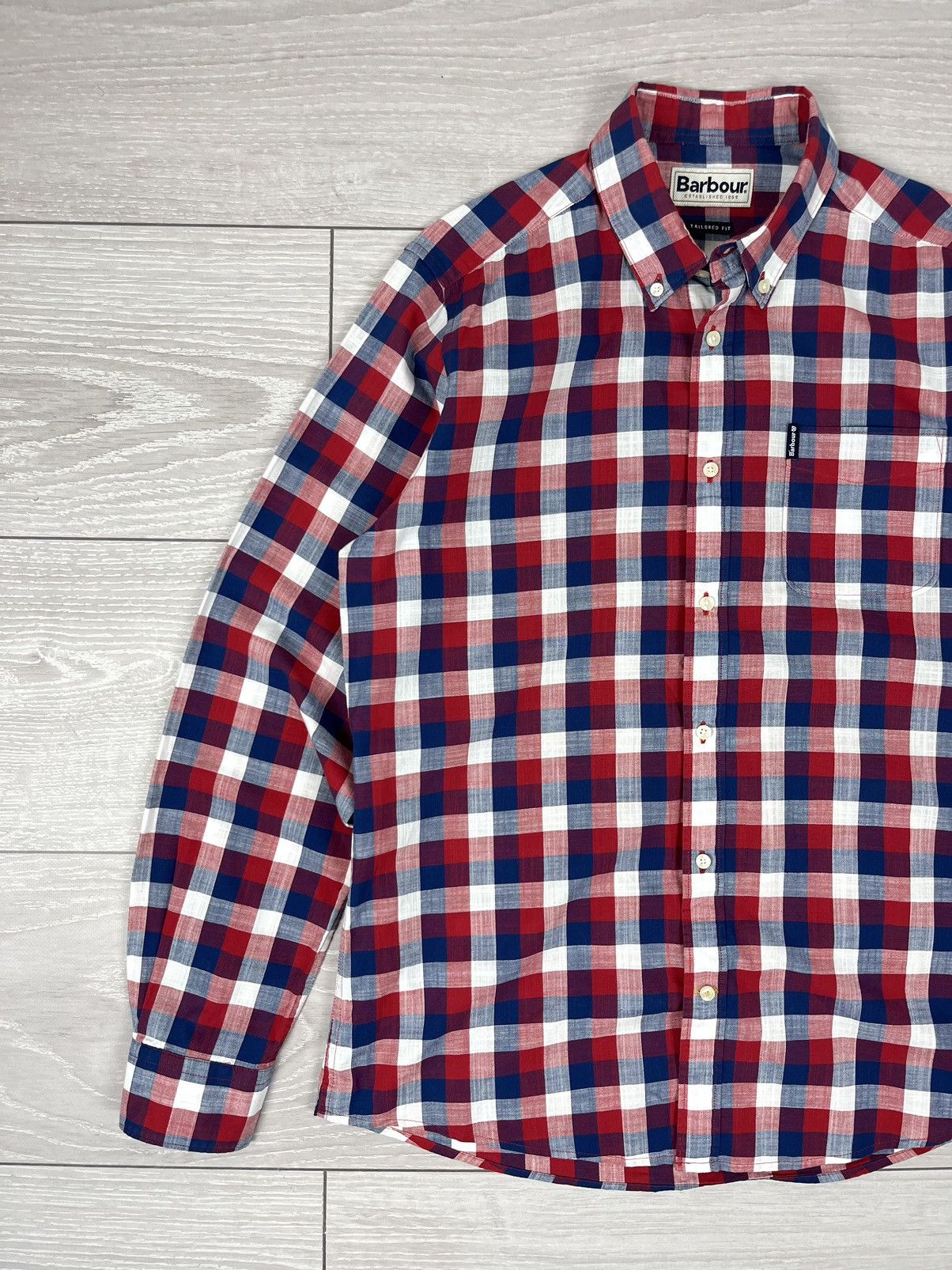 Barbour Barbour Gingham 25 Tailored Oxford Checkered Shirt Size US M / EU 48-50 / 2 - 4 Thumbnail