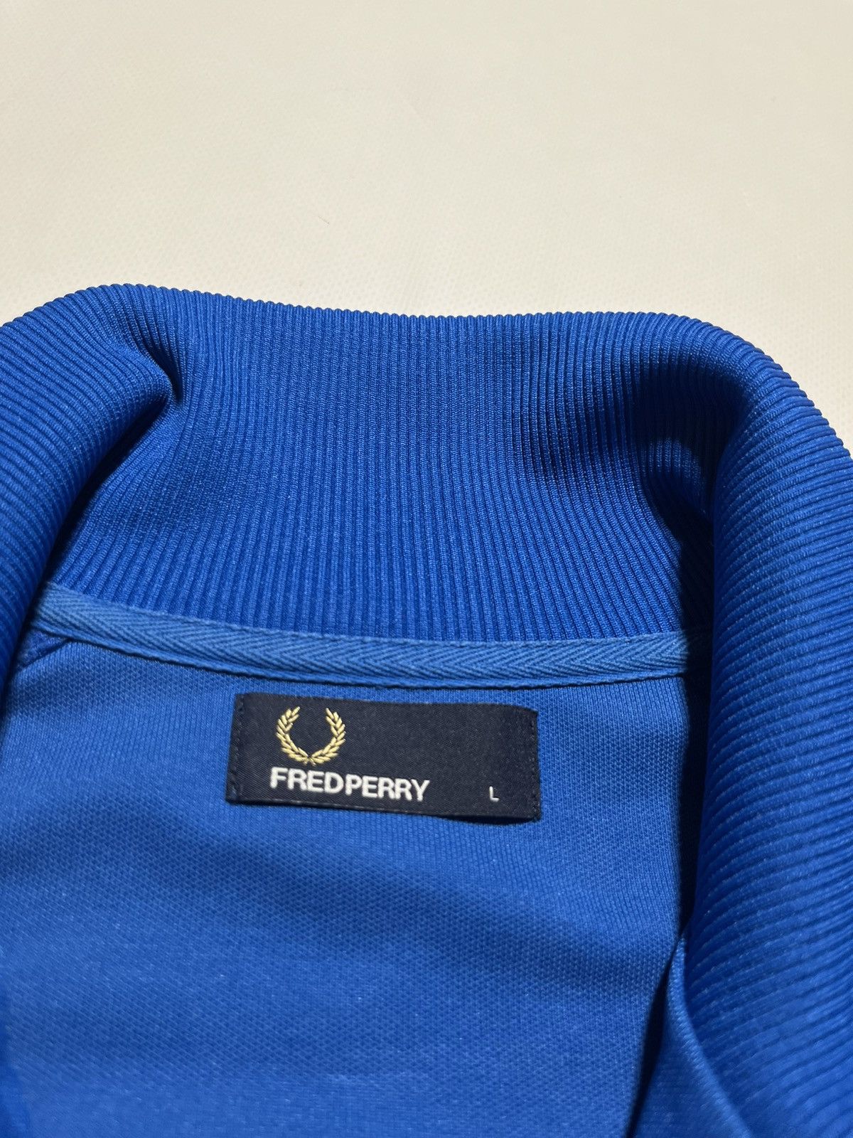 Fred Perry Vintage Fred Perry Blue Zipper/ Tracksuit Top Size L Size US L / EU 52-54 / 3 - 5 Thumbnail