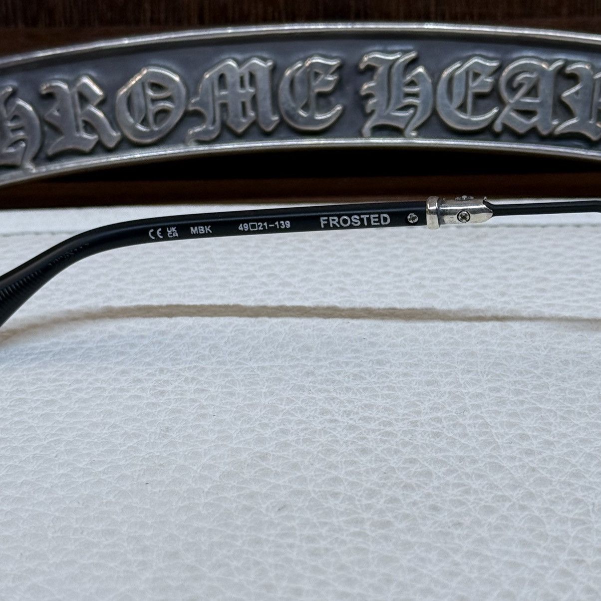 Chrome Hearts Chrome Hearts Frosted 1/1 ‘Dark Triad’ Sunglasses Size ONE SIZE - 6 Thumbnail