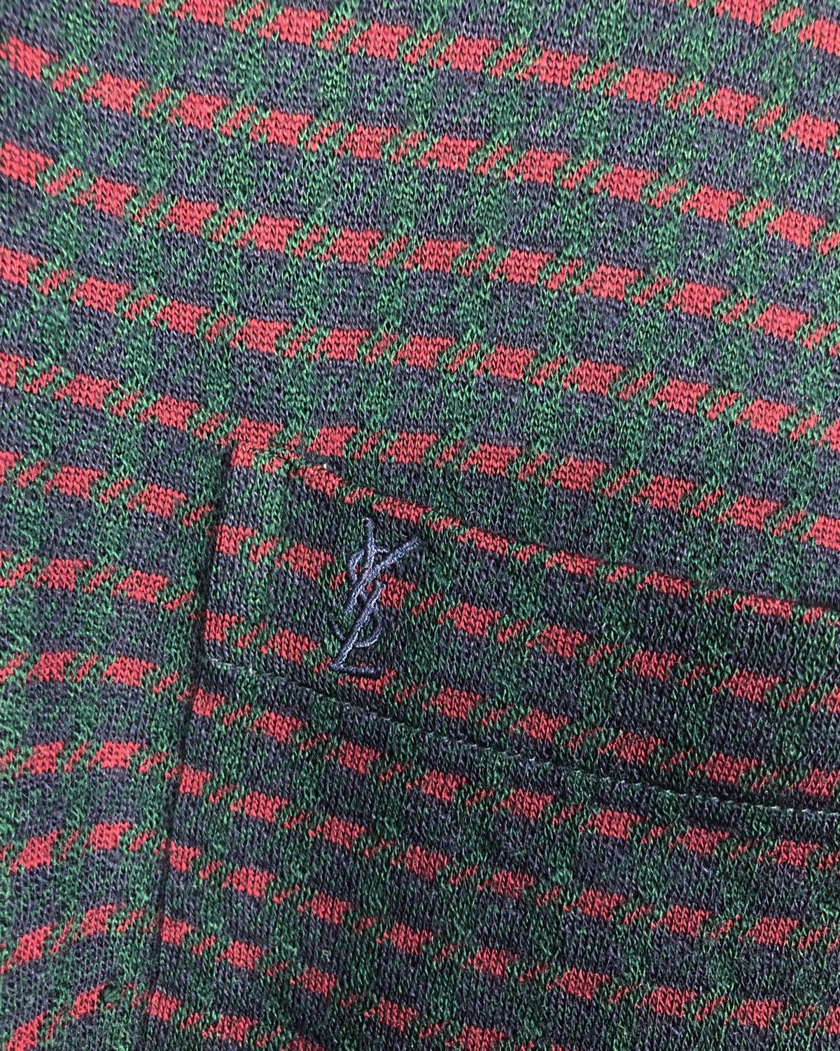 Vintage × Yves Saint Laurent Vintage Yves Saint Laurent YSL L/S Pocket Tee Made in Italy Size US L / EU 52-54 / 3 - 4 Thumbnail