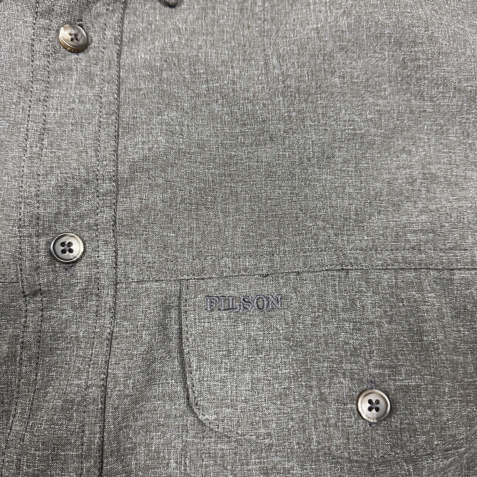 Filson CC Filson Men's Grey Button Down Long Sleeve Shirt Size US M / EU 48-50 / 2 - 3 Thumbnail