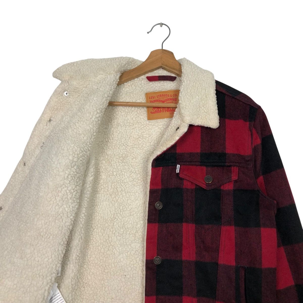 Levi's 🔥VINTAGE CHORE WOOL JACKET BLANKET LEVI’S TARTAN DESIGN Size US M / EU 48-50 / 2 - 15 Thumbnail