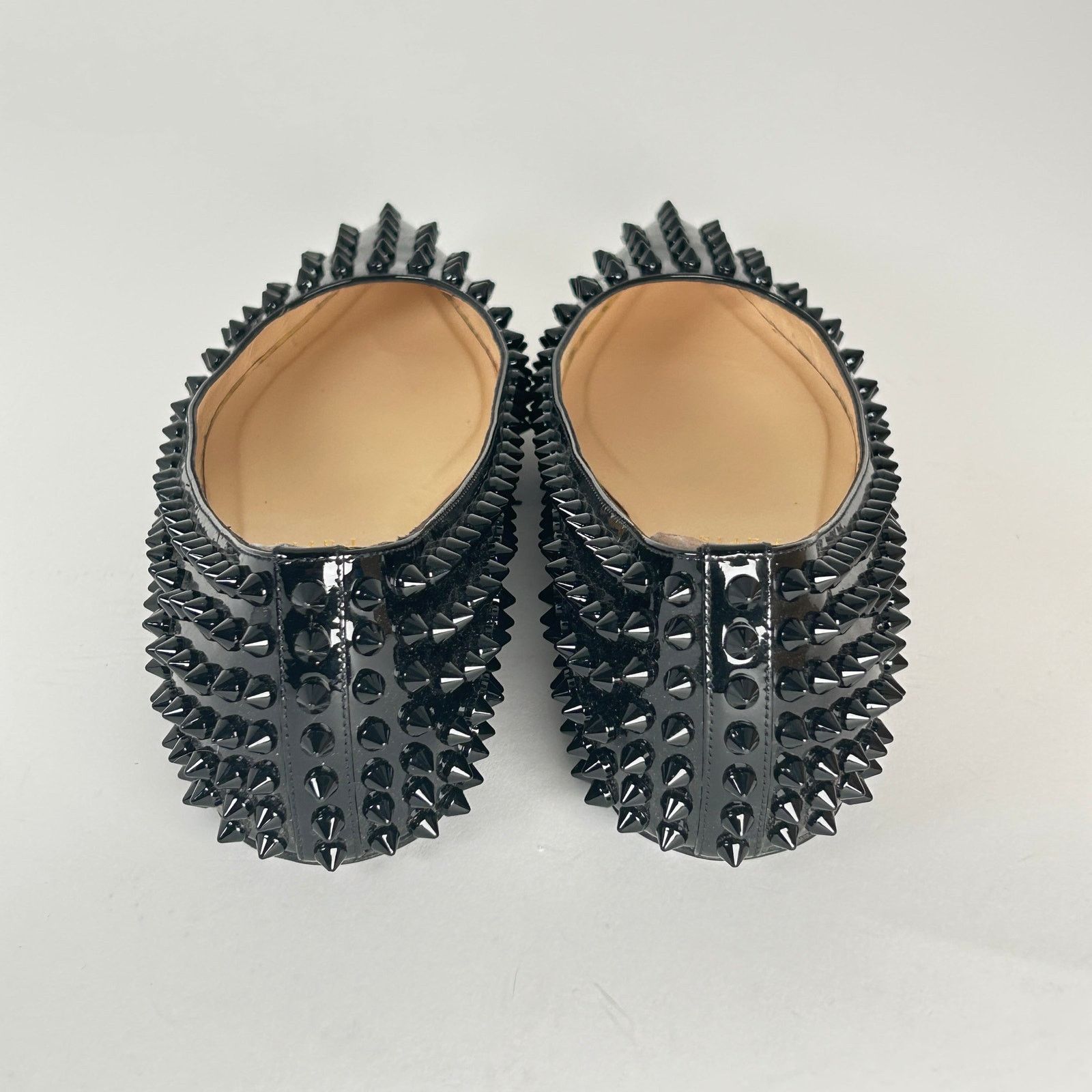Christian Louboutin Christian Louboutin Black Patent Studded Flats Size 38 Size US 8 / IT 38 - 6 Thumbnail