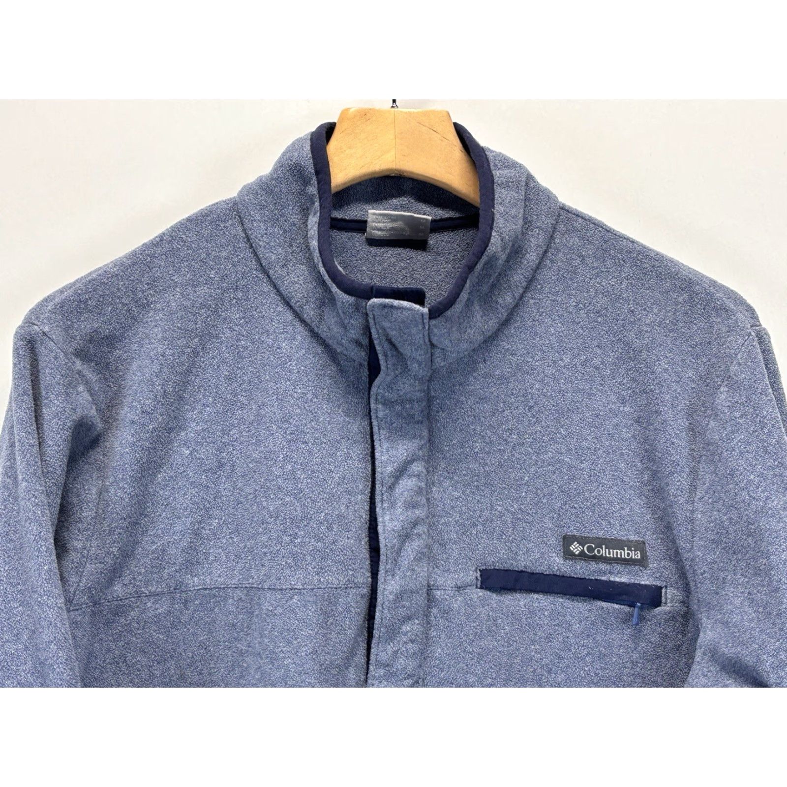 Vintage Columbia Fleece Pullover Jacket Sz Medium Men’s Blue 1/4 Snap Outdoors Hiking Size US M / EU 48-50 / 2 - 2 Thumbnail