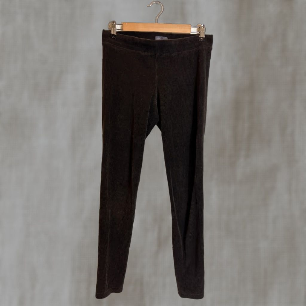 Vince Vince Womens Large Corduroy Brown Pull On Pants Cotton Virgin Wool Chino 28x30 L Brown Womens Pants Size 36" / US 14 / IT 50 - 1 Thumbnail