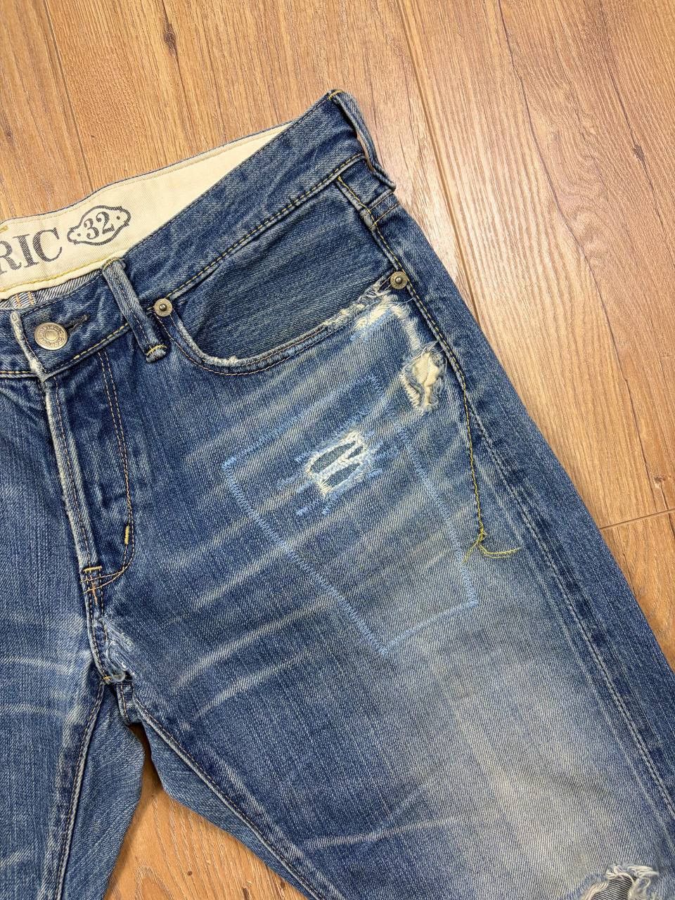 Hysteric Glamour HYSTERIC GLAMOUR RIPPED DISTRESSED DENIM JEANS Y2K ARCHIVE Size US 32 / EU 48 - 4 Thumbnail