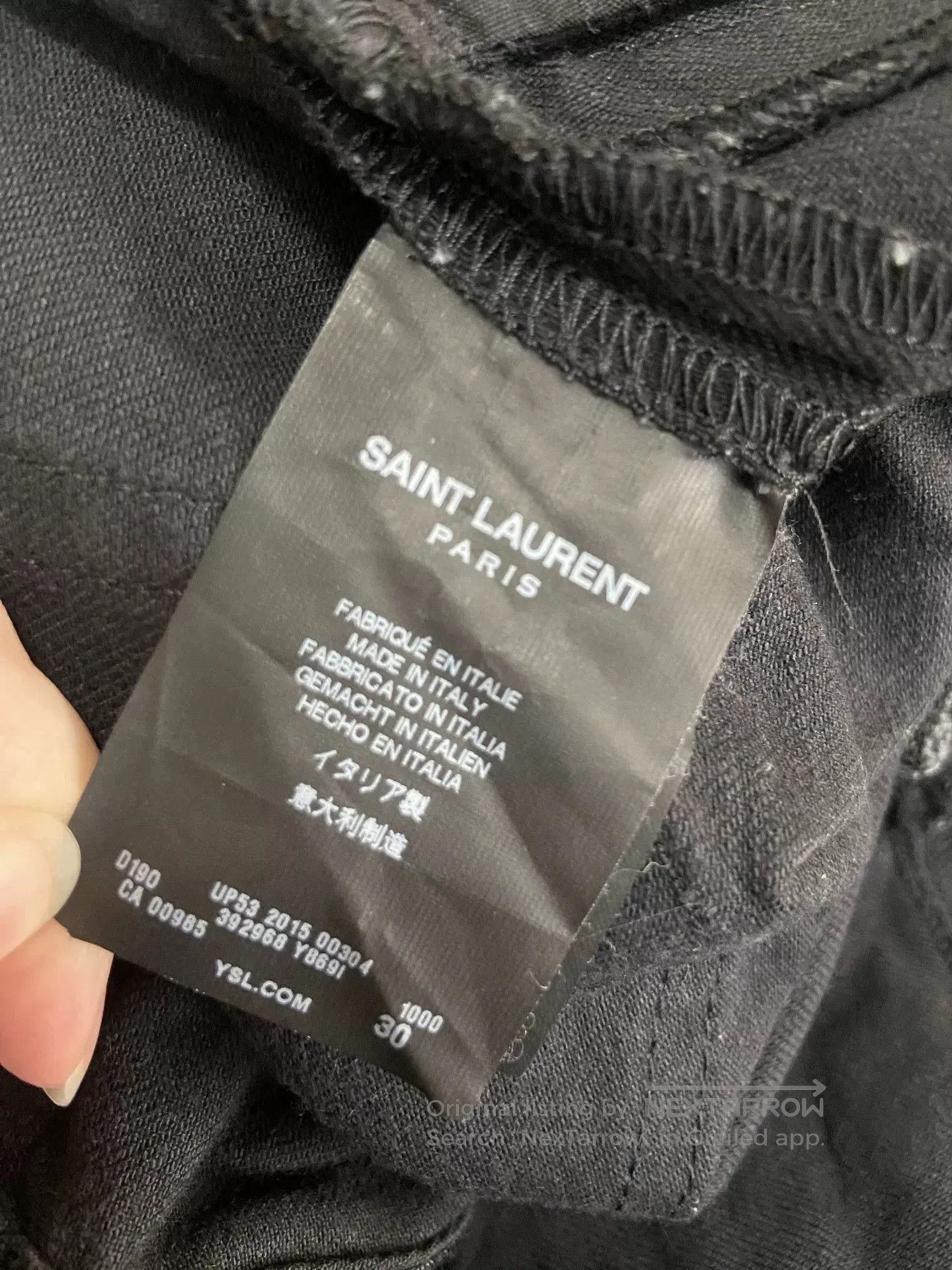 Saint Laurent Paris Saint Laurent Five-Zipper Black Jeans. Size US 30 / EU 46 - 6 Thumbnail