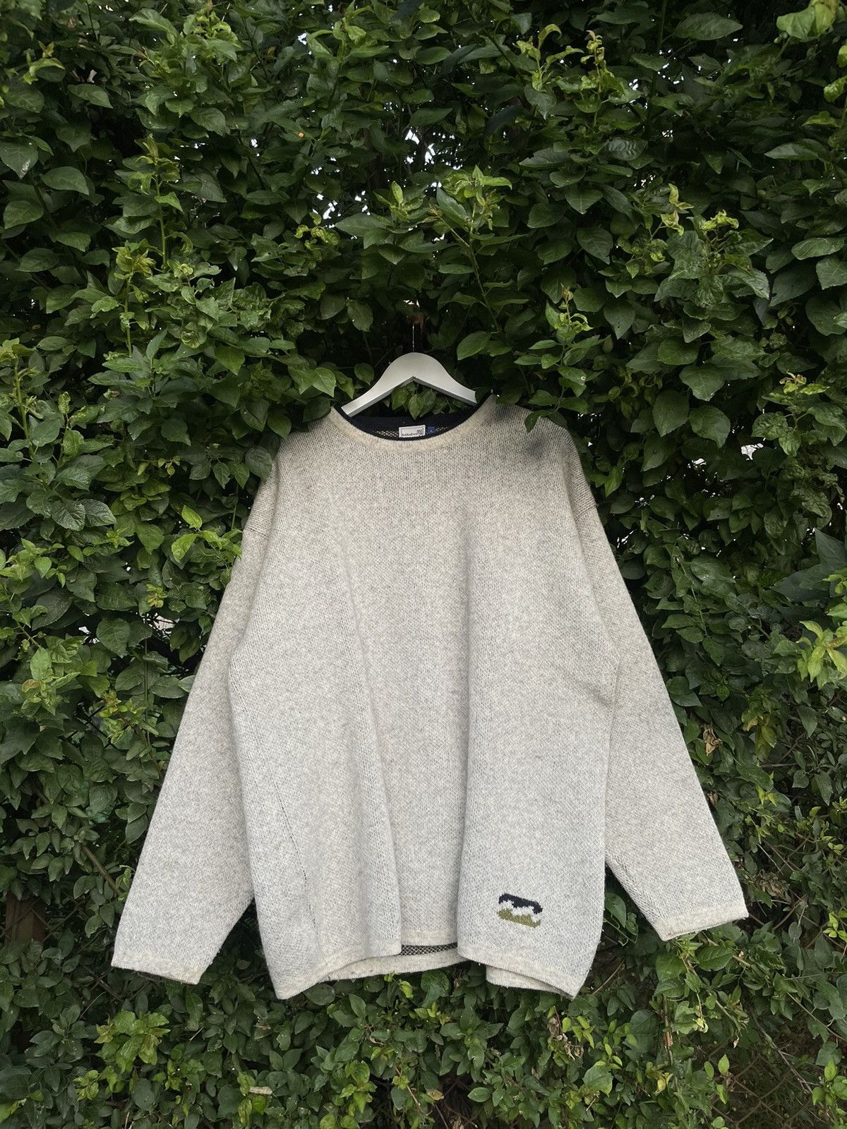 Billabong × Quiksilver × Vintage Vintage Billabong Sweatshirt 90s Wool Big Logo Surf Y2K Size US L / EU 52-54 / 3 - 3 Thumbnail