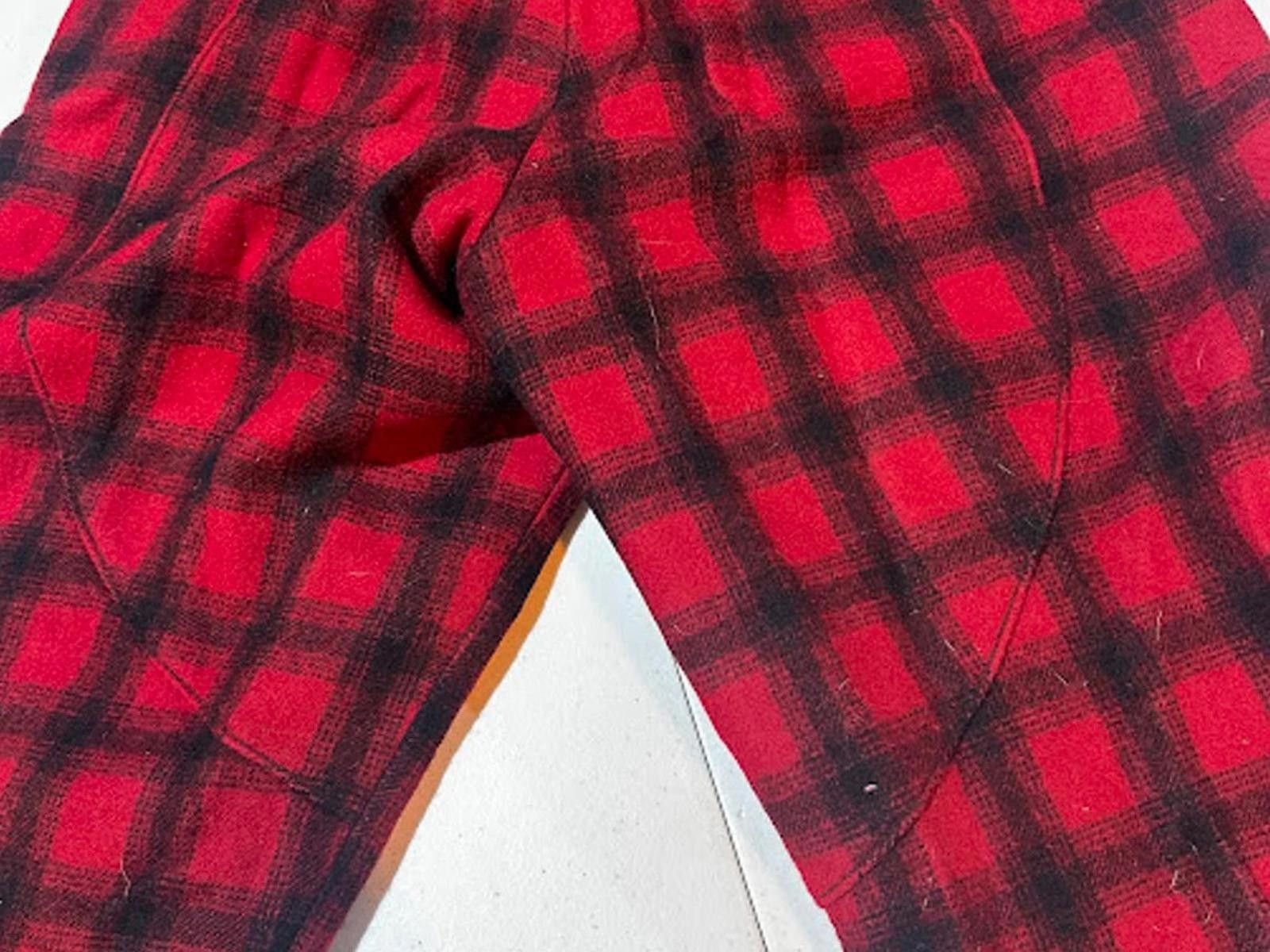 Woolrich Woolen Mills Vintage Woolrich Red Plaid Wool Hunting Pants USA Size US 30 / EU 46 - 2 Thumbnail