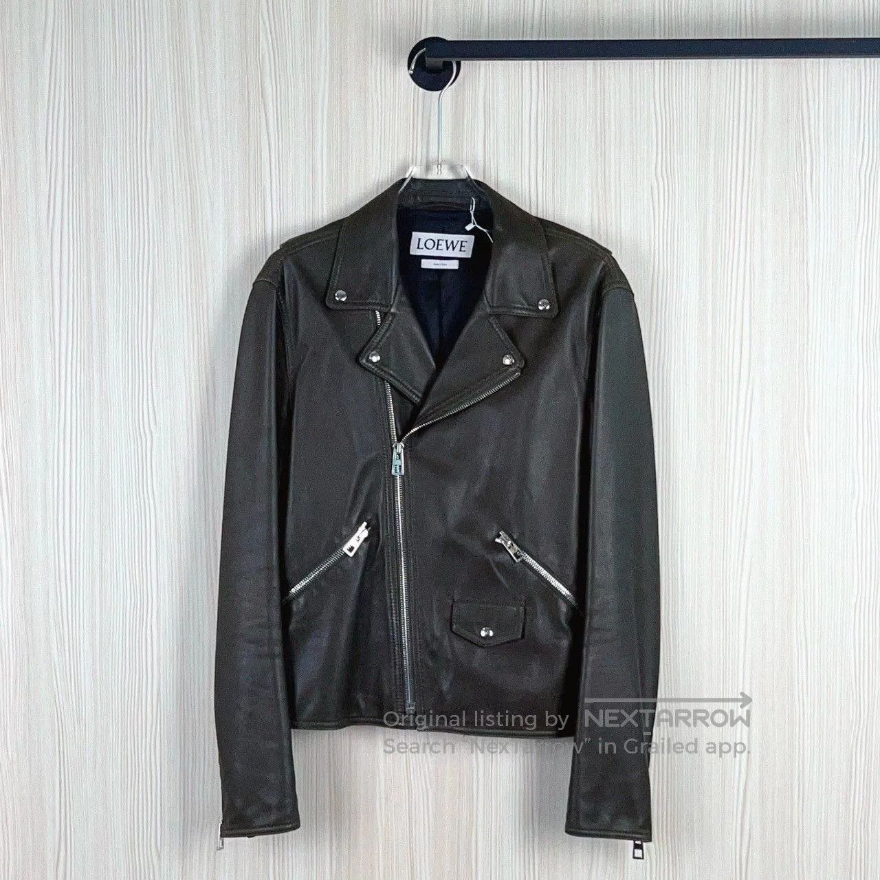Loewe stylish black leather jacket by loewe. Size US L / EU 52-54 / 3 - 1 Thumbnail