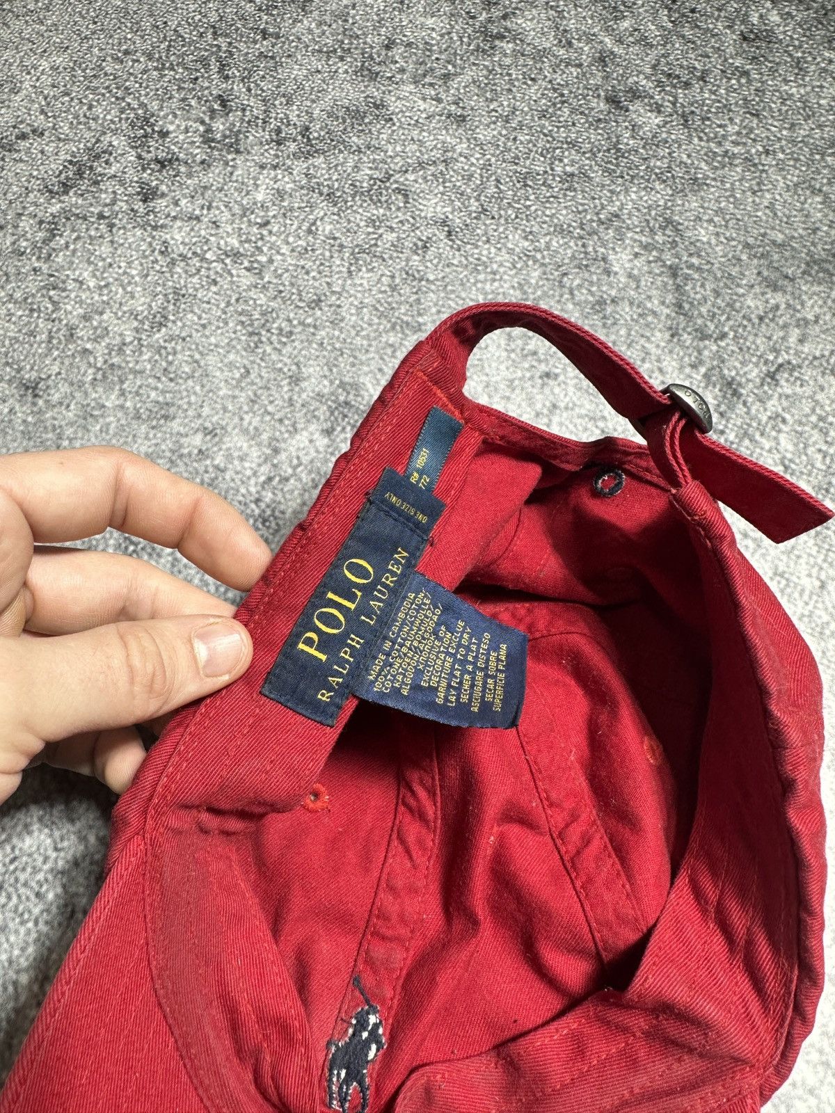 Polo Ralph Lauren × Vintage Vintage Polo Ralph Lauren Navy Cap Streetwear USA 90s logo Size ONE SIZE - 3 Thumbnail