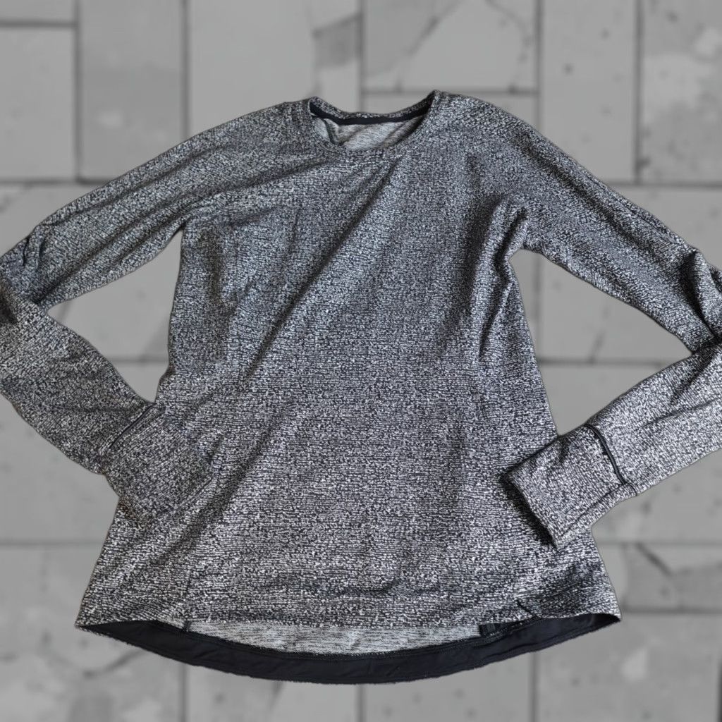 Lululemon Lululemon Womens Sweatshirt Large Gray Long Sleeve LW3BCOST Runderful Jacquard Size L / US 10 / IT 46 - 1 Thumbnail
