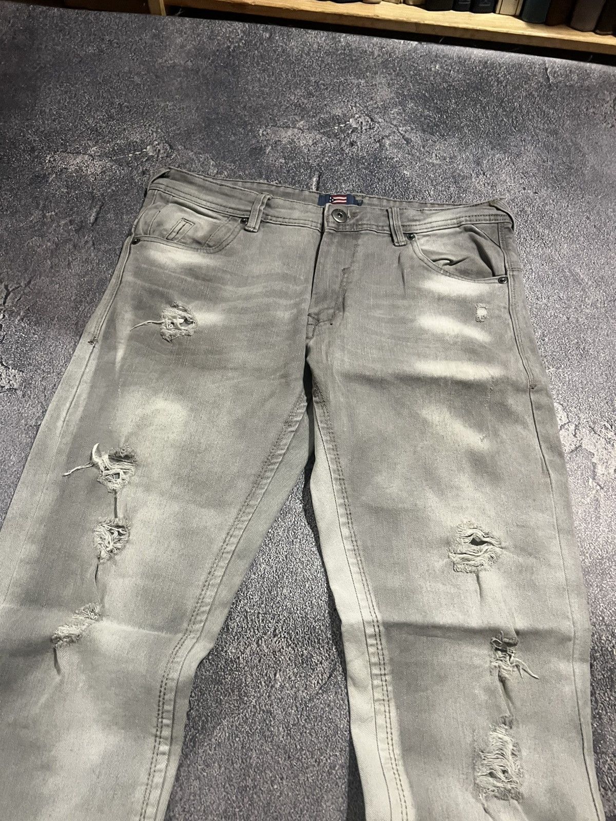 Vintage Y2K Distressed Washed Style / If Six Was Nine Style / Retro Size US 34 / EU 50 - 3 Thumbnail
