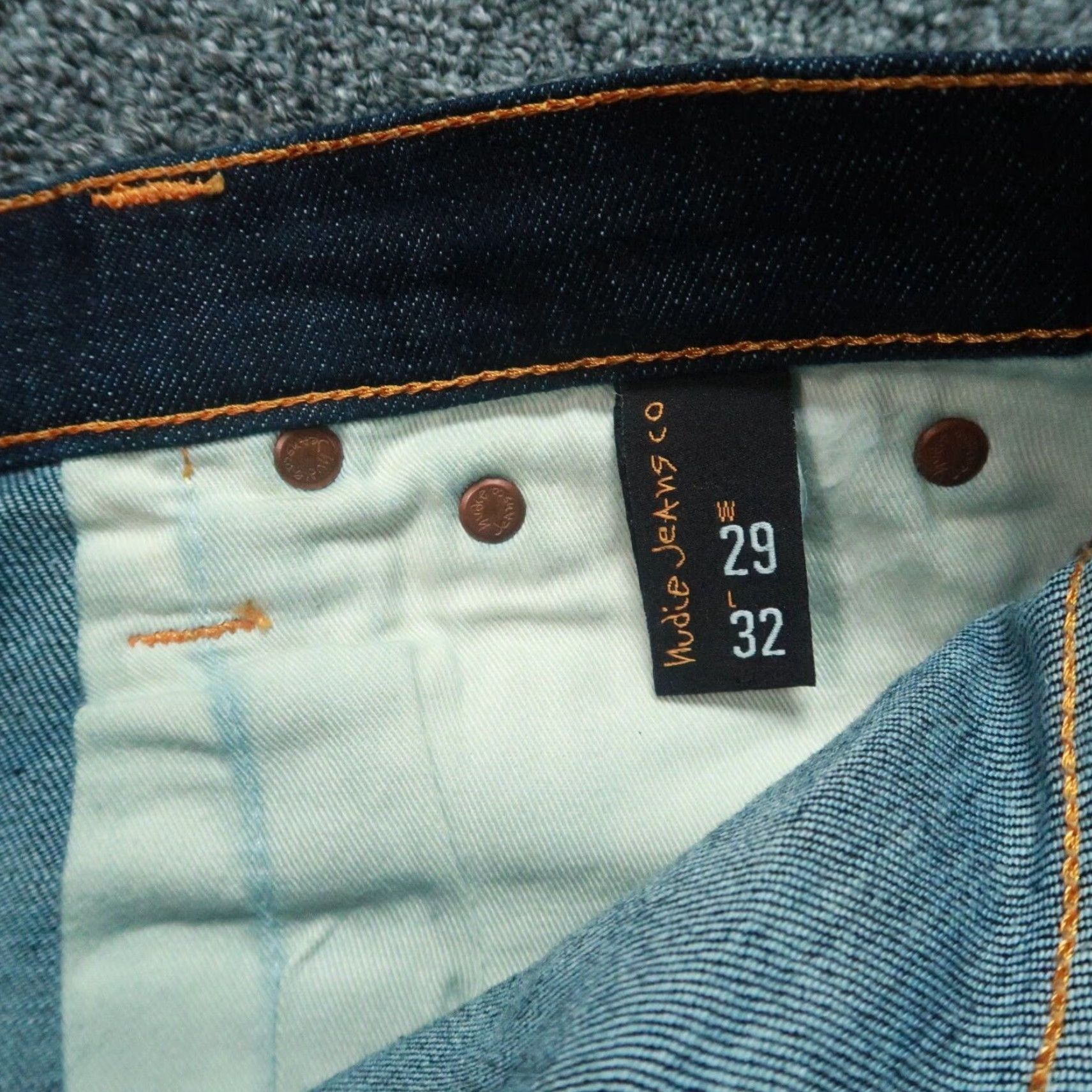 Nudie Jeans Nudie Jeans Mens 29x32 Blue Jeans Slim Regular Denim 5-Pocket Belt Loops Cotton Vintage No N/A Size US 29 - 6 Thumbnail