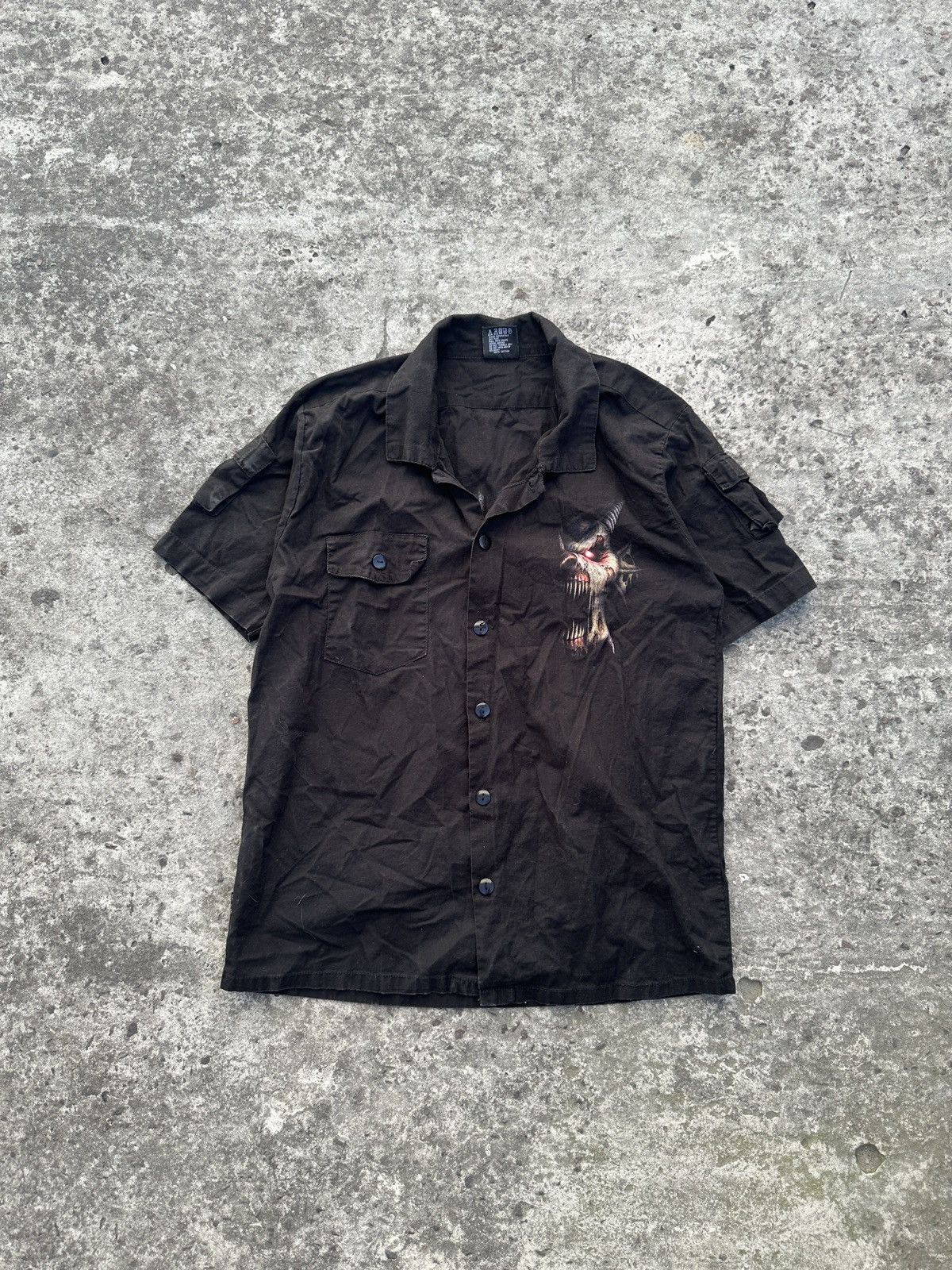 Vintage Vintage Spiral Skull Dragon Big Logo Streetwear USA Alt M Size M / US 6-8 / IT 42-44 - 3 Thumbnail