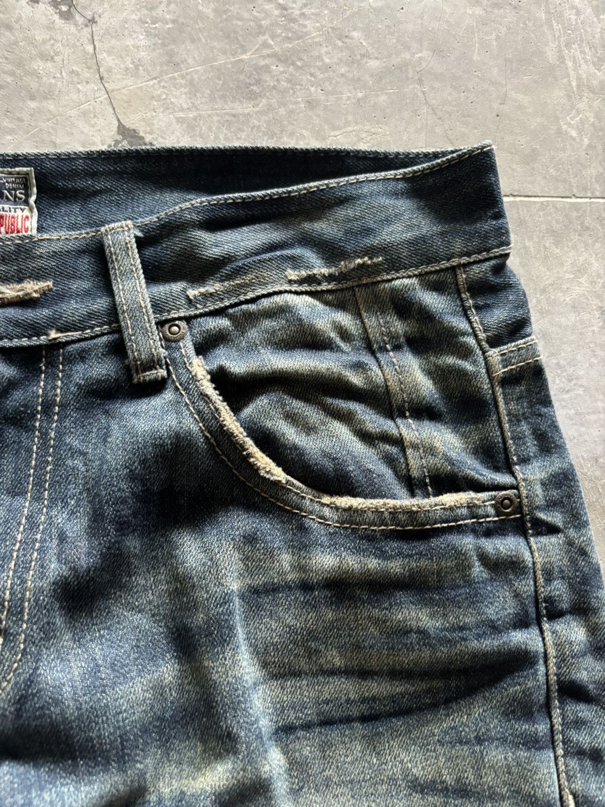 If Six Was Nine DPSR JEANS distressed mud wash mudmax style japanese grunge Size US 34 / EU 50 - 10 Thumbnail