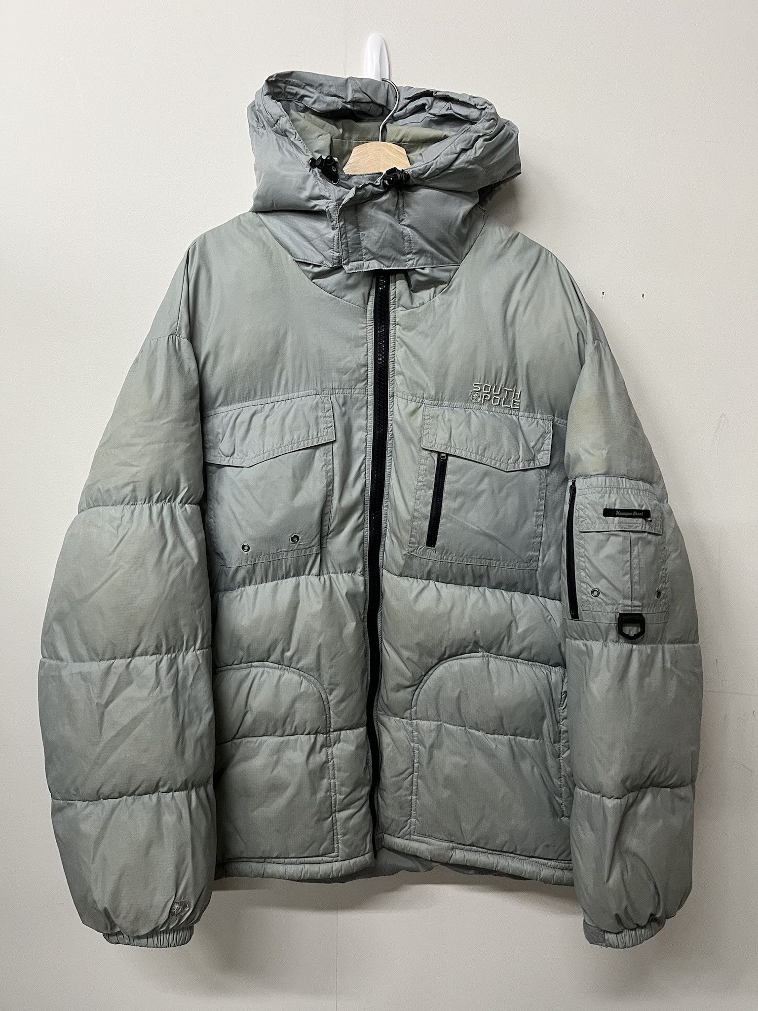 Vintage 2000s South Pole Cargo Pocket Puffer Jacket Size XL