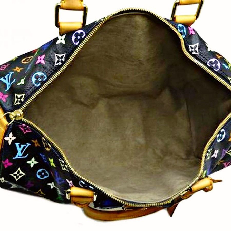 Louis Vuitton Authentic Vuitton Multicolore Noir Keepall 45 Size ONE SIZE - 6 Thumbnail