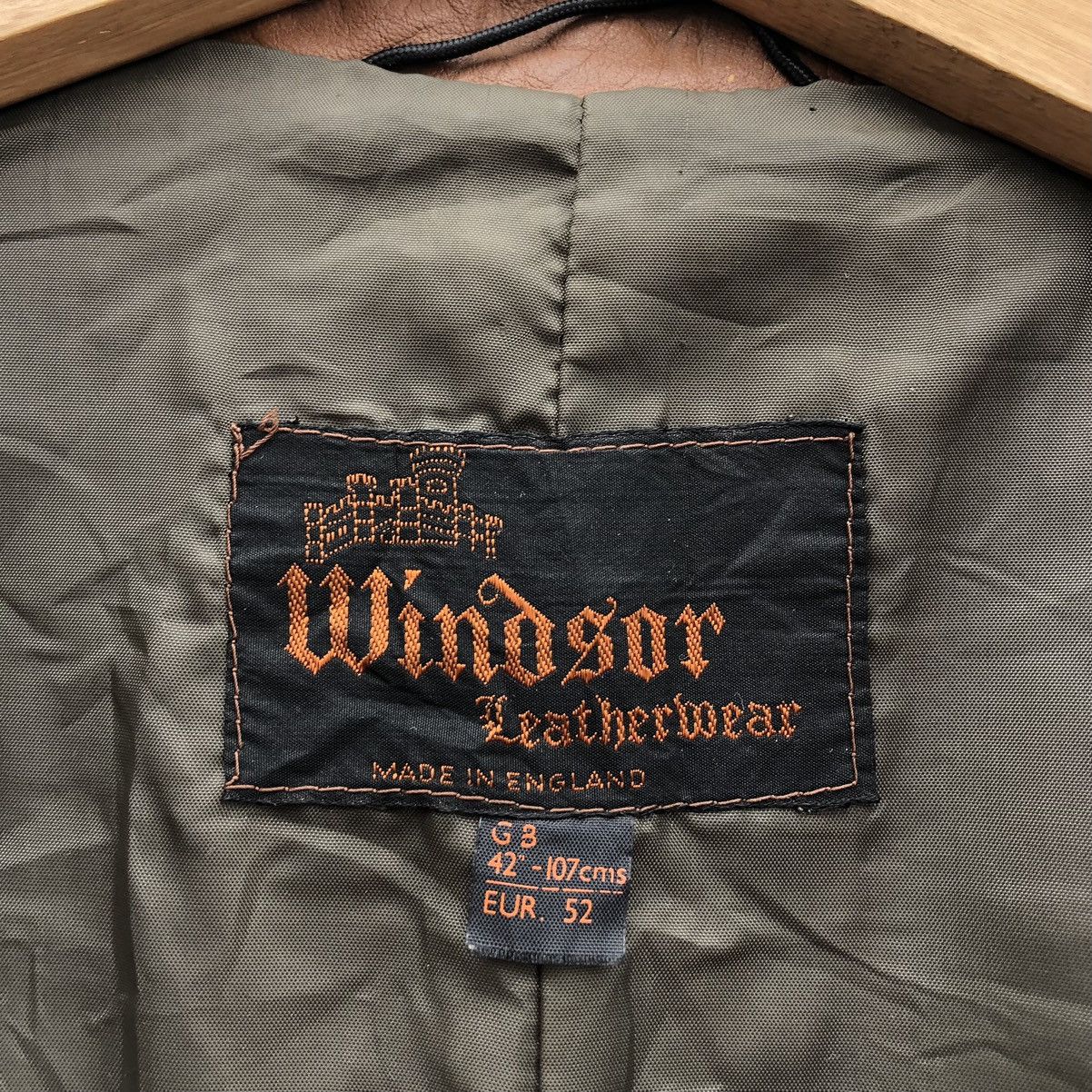 Windsor Smith Vintage WINDSOR Leatherwear Brown Jacket Made In England 🏴󠁧󠁢󠁥󠁮󠁧󠁿 Size US L / EU 52-54 / 3 - 8 Thumbnail