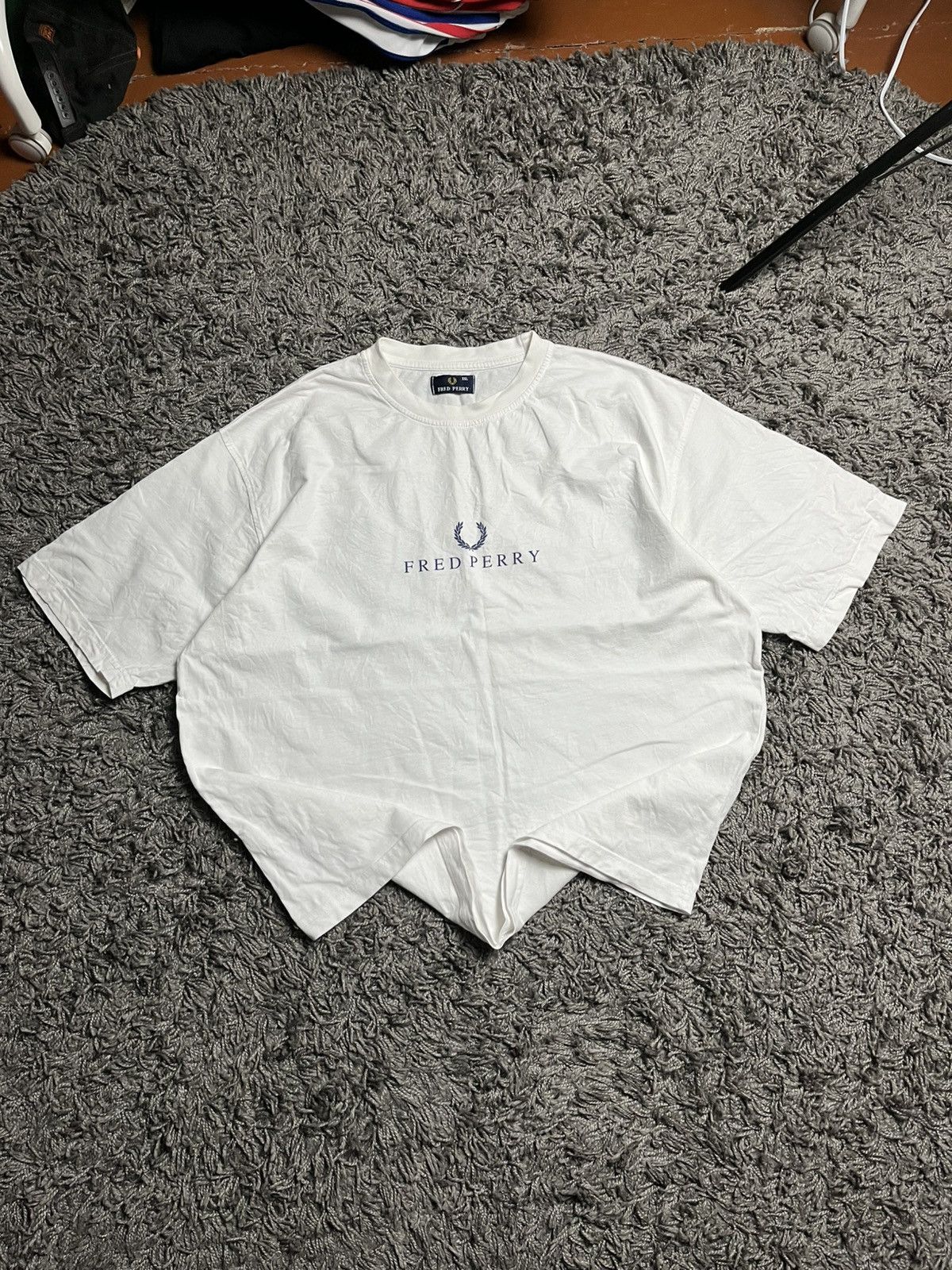 Fred Perry Y2K Fred Perry Big Laurel Wreath White Tee Size US XXL / EU 58 / 5 - 2 Thumbnail
