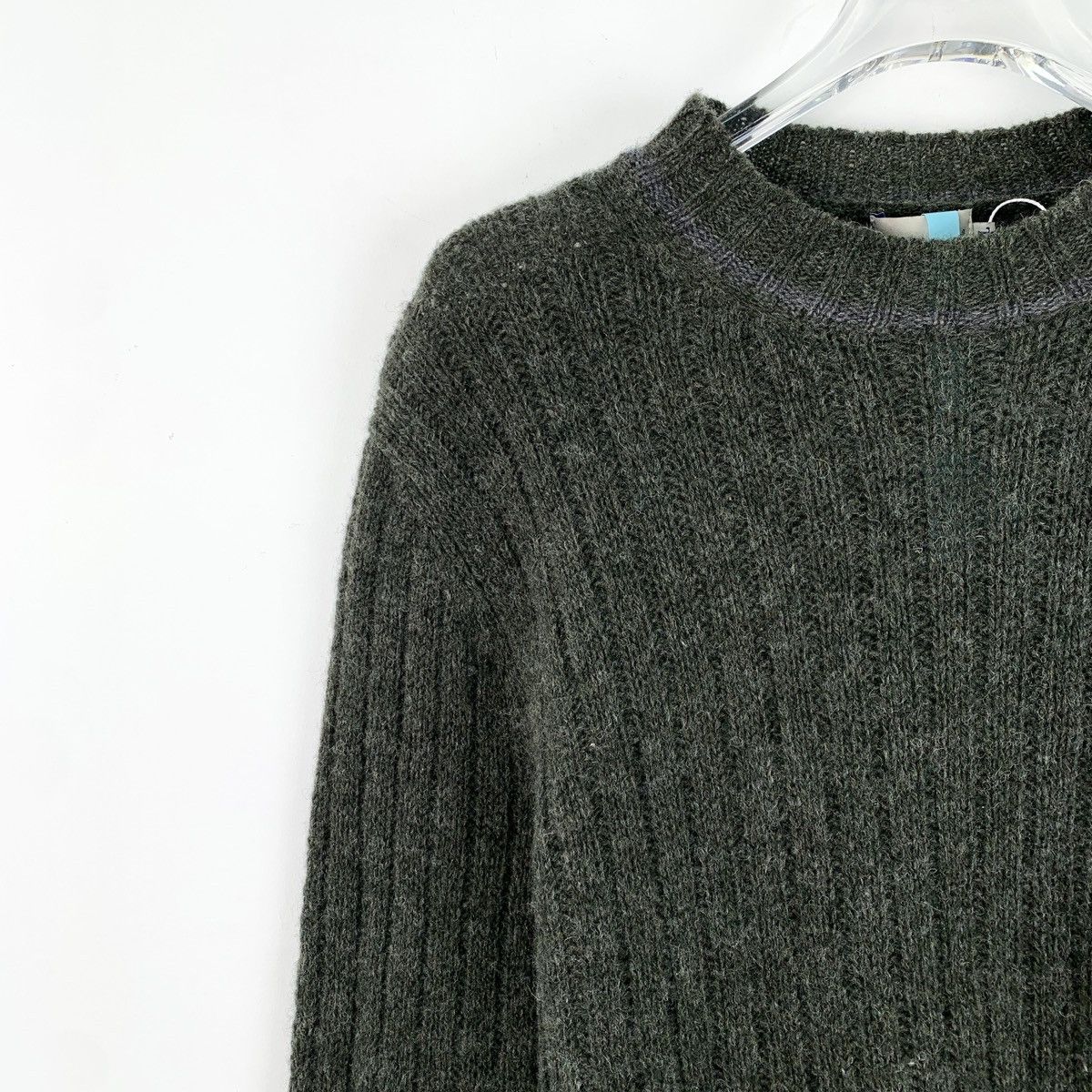 Moncler Moncler Grey Wool Crew Neck Long Sleeve Knit Sweater K26WX Size US XL / EU 56 / 4 - 3 Thumbnail