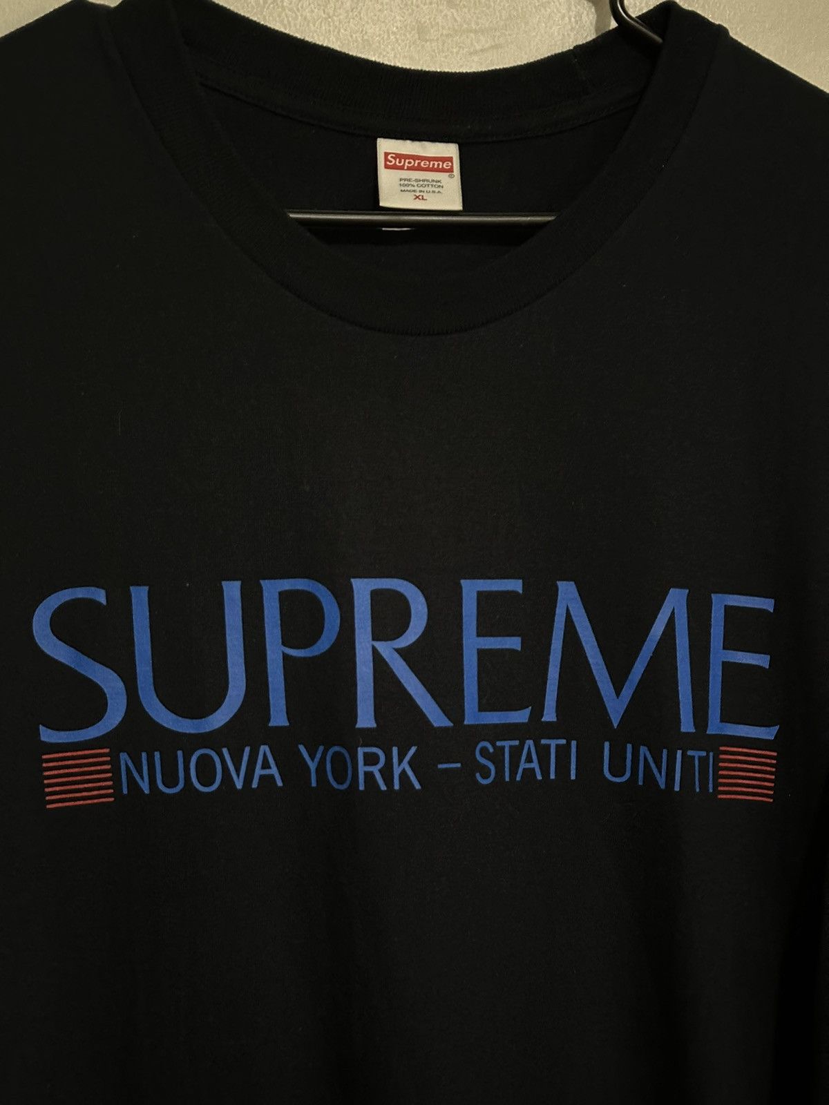 Supreme Supreme Nuova York Tee Size US XL / EU 56 / 4 - 2 Thumbnail