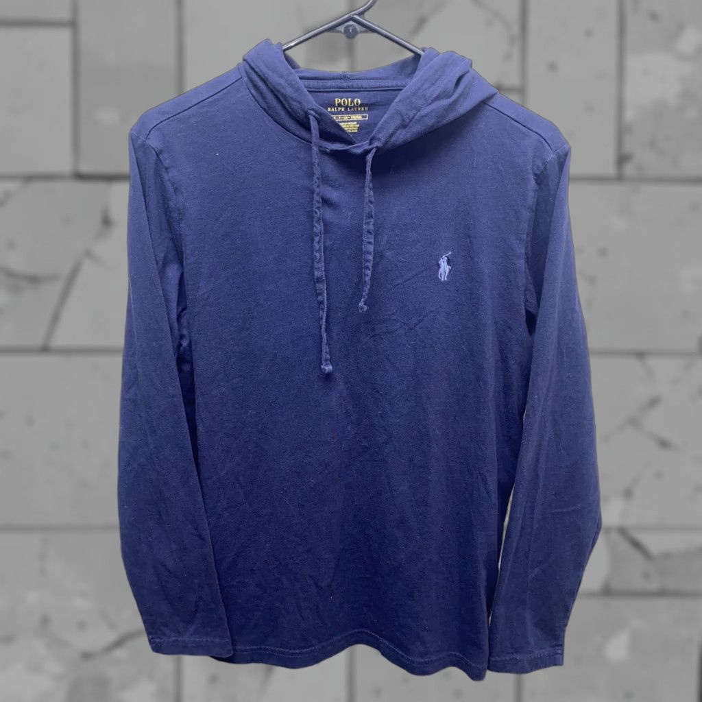 Polo Ralph Lauren Polo Ralph Lauren Hoodie Men Pullover Drawstring Size S Blue Cotton Regular Dimensional 90s? Size US S / EU 44-46 / 1 - 1 Thumbnail