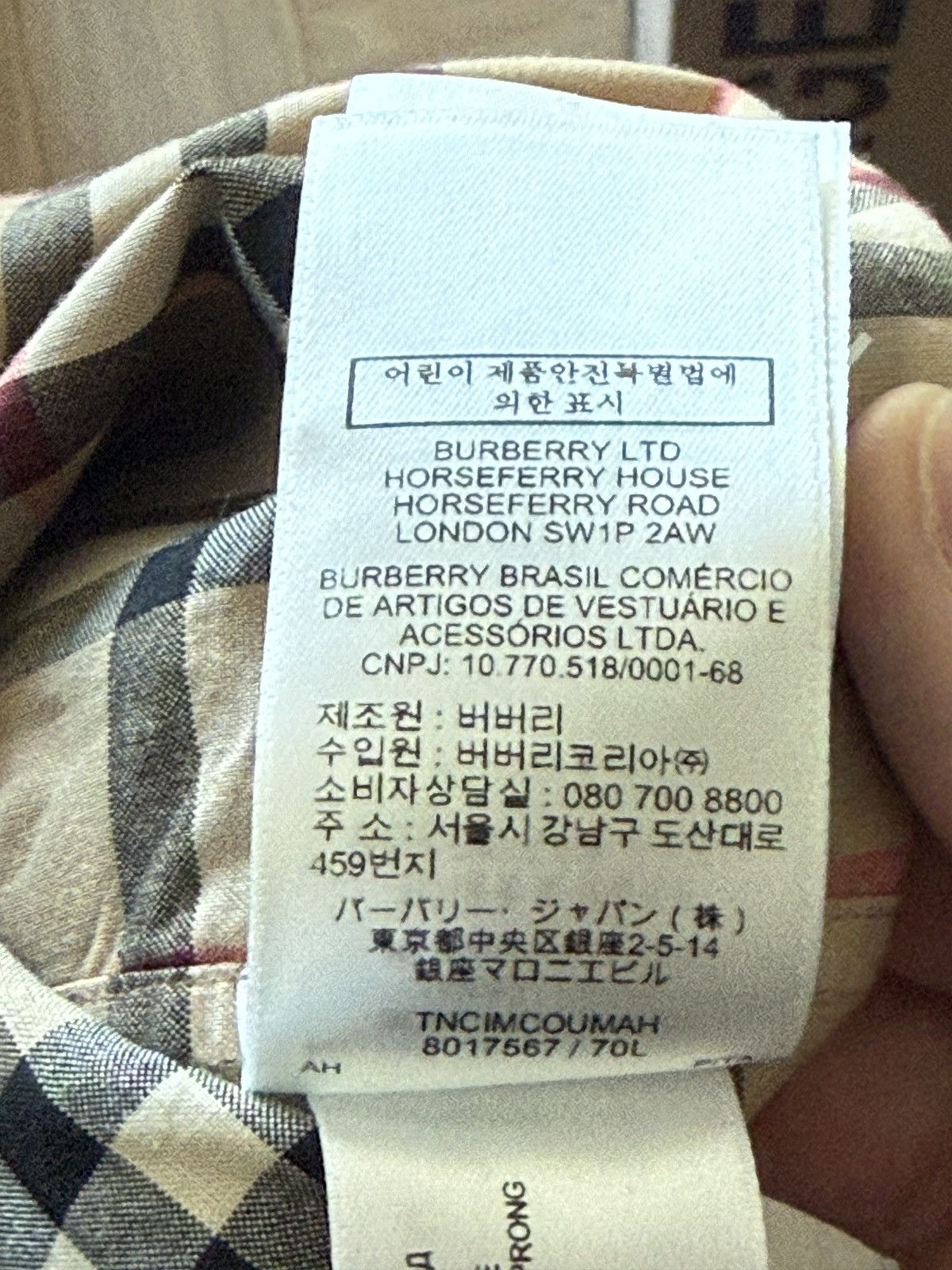 Burberry Burberry Vintage Check Shirt Nova Check Logo Print Size US L / EU 52-54 / 3 - 9 Thumbnail