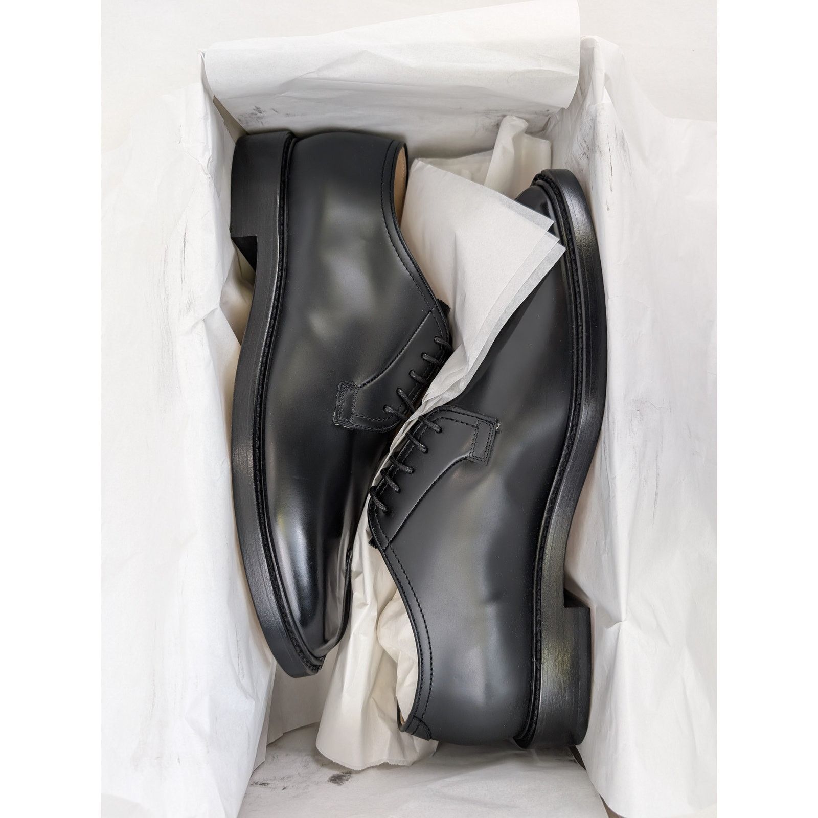 Maison Margiela o1rshd1 Q:4 / Classic Tabi Derby Shoe Boots in Black Size US 11 / EU 44 - 20 Thumbnail