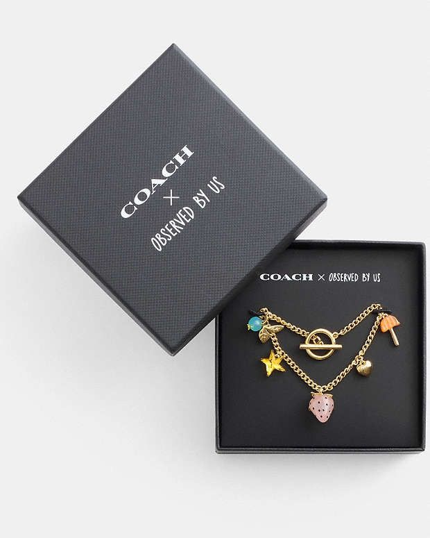 Coach NWT Coach Strawberry Heart Charm Bracelet Size ONE SIZE - 2 Thumbnail