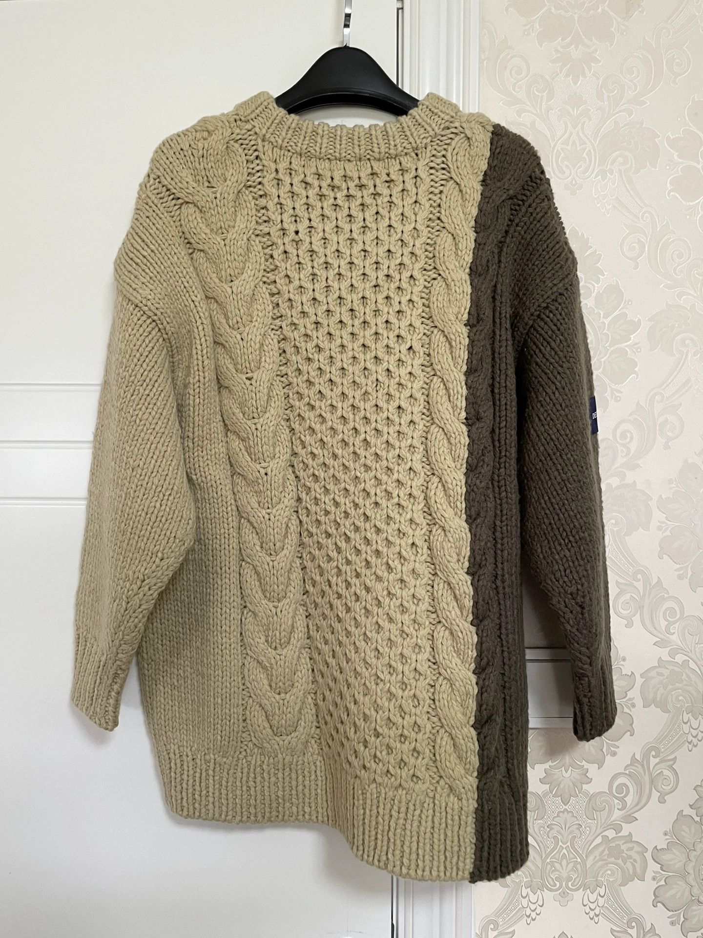 Descendant DESCENDANT ARAN 19FW Color Blocked Wool Pullover Size US S / EU 44-46 / 1 - 2 Thumbnail