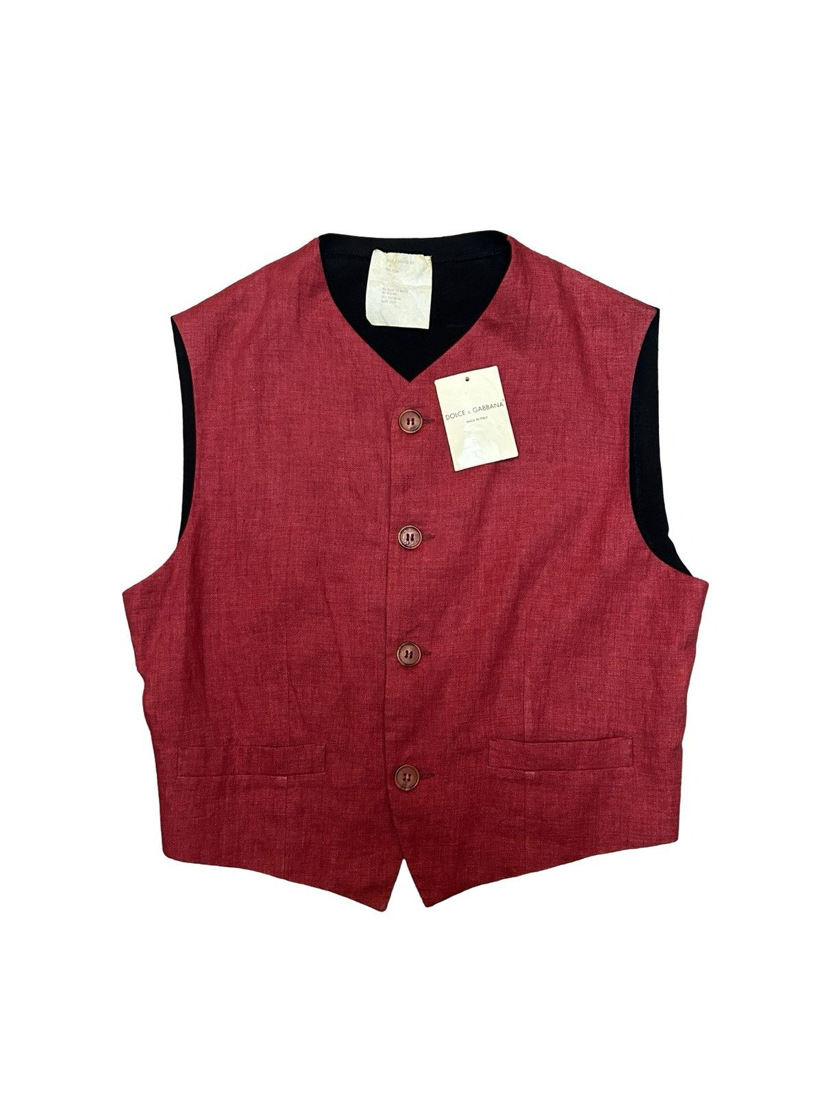 1980s Deadstock Linen Vest