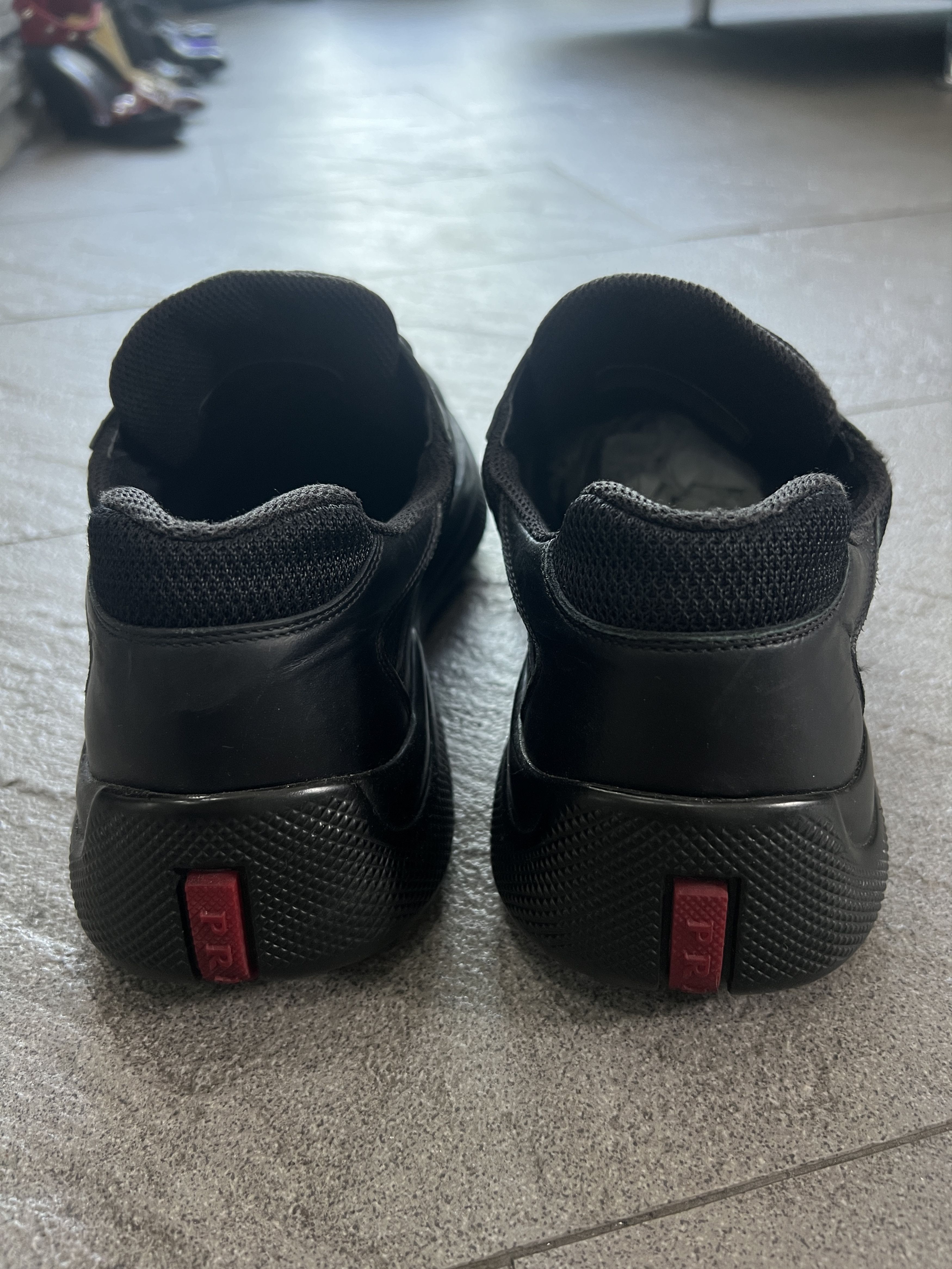 Prada Prada Red Line Velcro Strap Sneakers Black EU40 Size US 9 / IT 39 - 6 Thumbnail