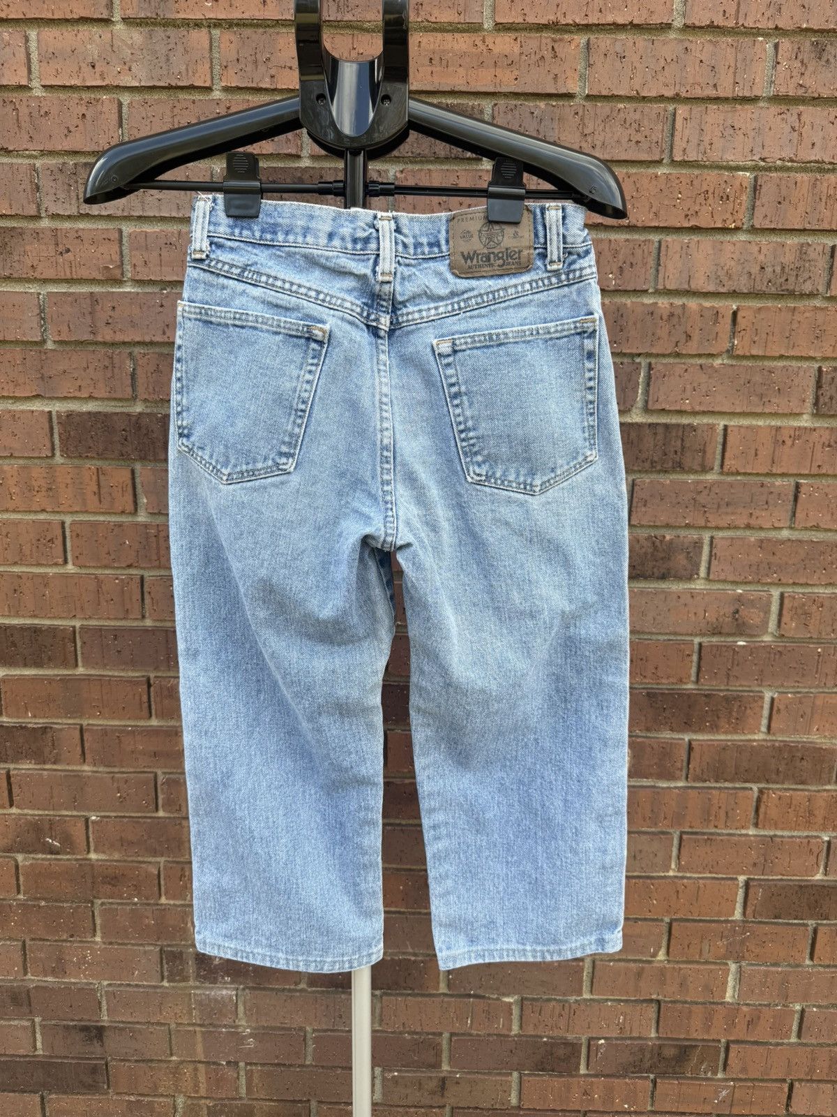 Wrangler Vintage 90s Wrangler Authentic Jeans Altered to Cropped Size 29" - 8 Thumbnail