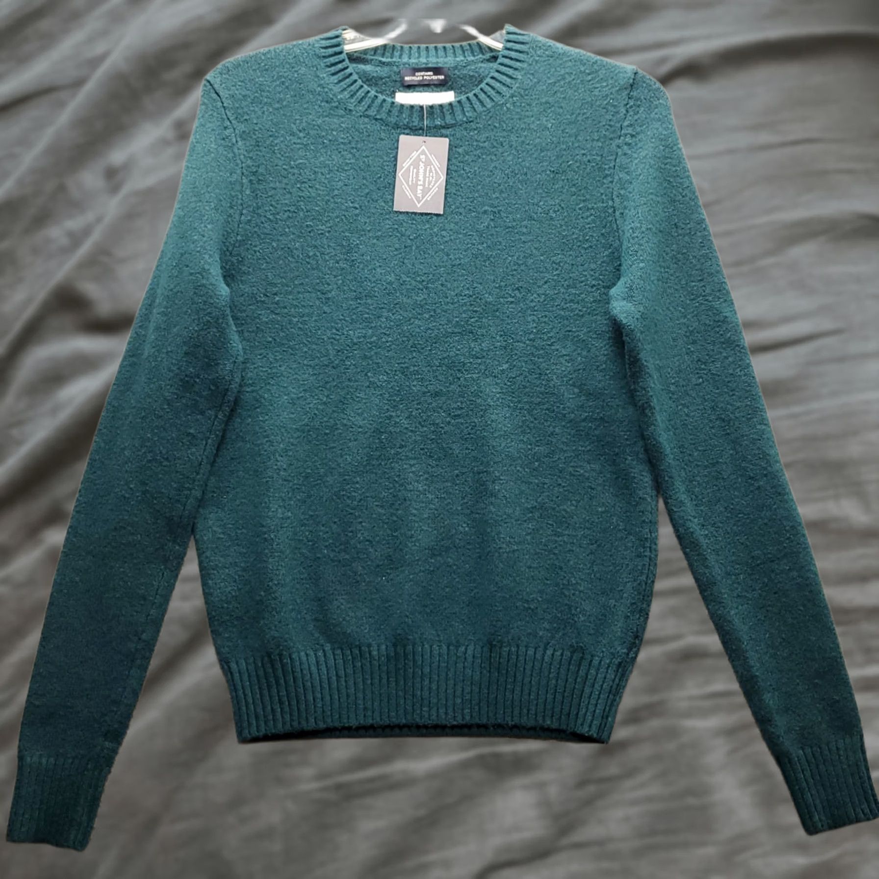 Vintage St. John's Bay Sweater Mens S Green Long Sleeve Crew Neck Classic Fit Super Soft Size US S / EU 44-46 / 1 - 1 Thumbnail