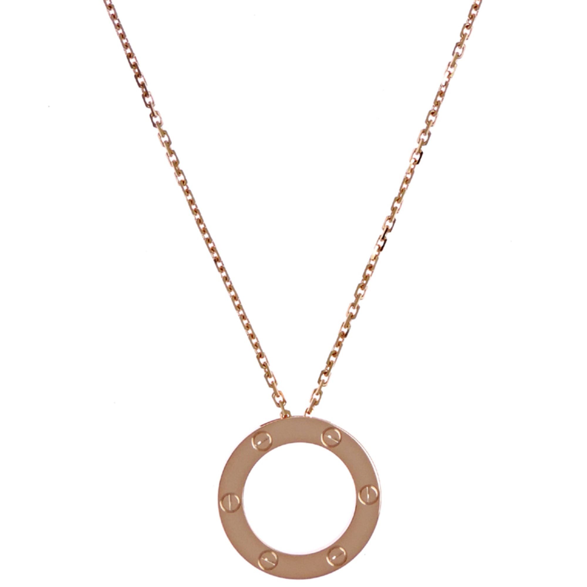 Cartier Cartier Love Circle Necklace (B7014200, 750 Pink Gold), purchased in 2025. Size ONE SIZE - 1 Thumbnail