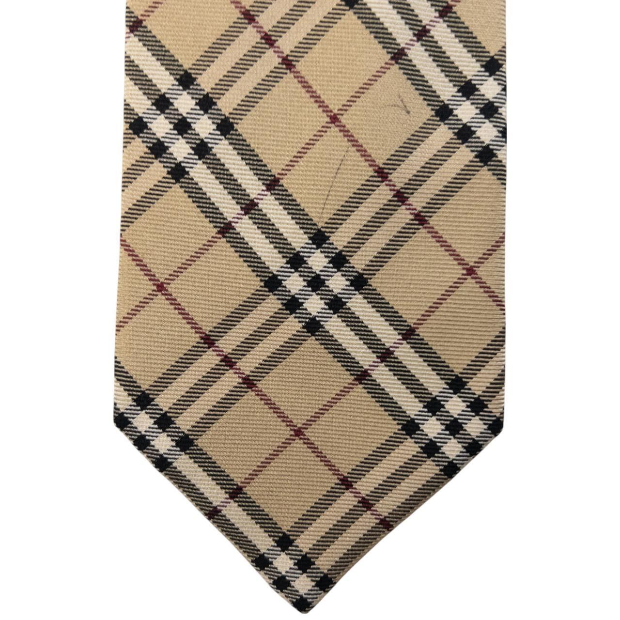 Burberry Vintage Burberry Nova Check Silk Tie Size ONE SIZE - 5 Thumbnail