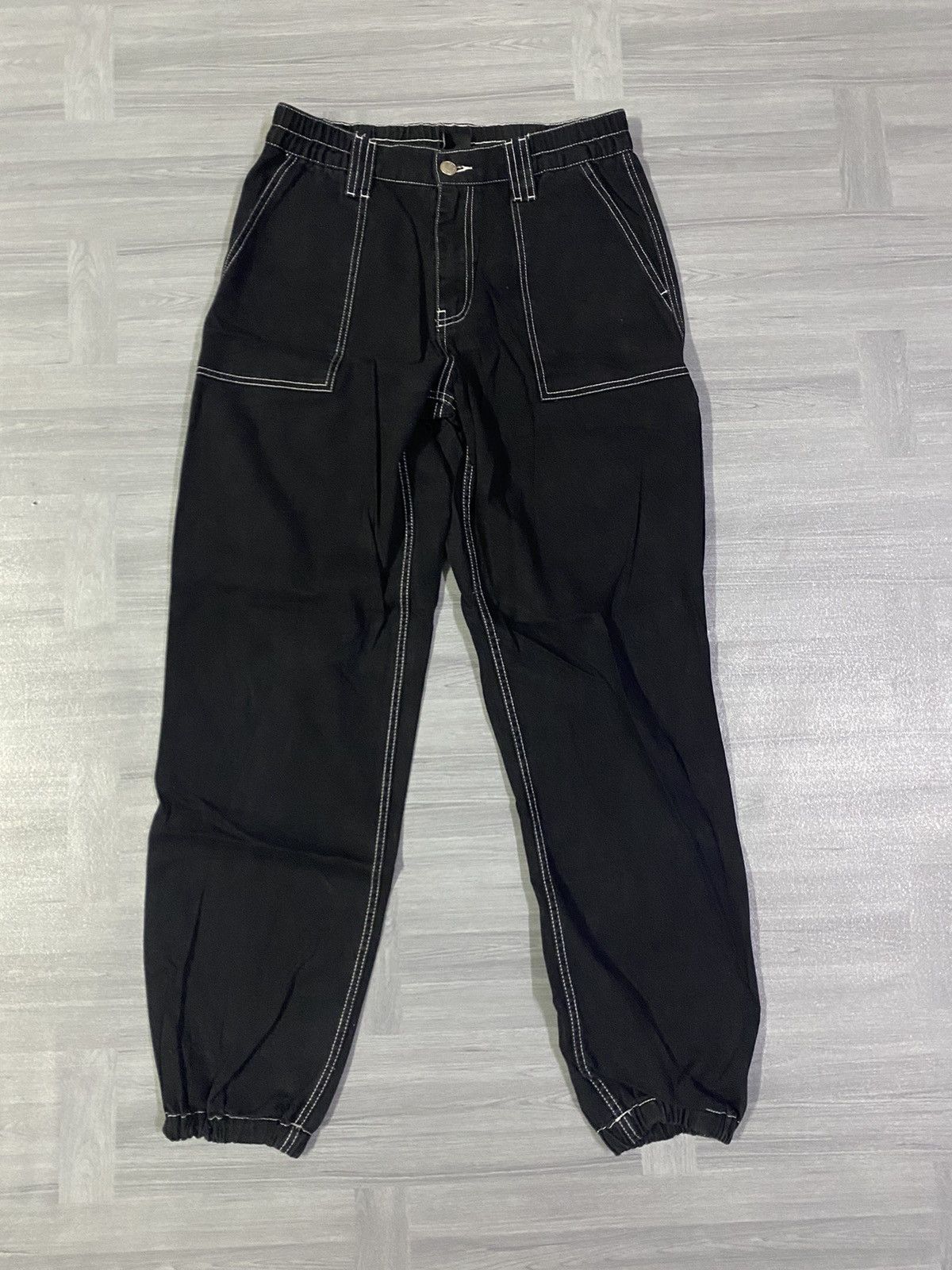 Santa Cruz Skateboards Santa Cruz Y2K Black Skate Cargo Style Elasticated Cuffs Size US 30 / EU 46 - 9 Thumbnail