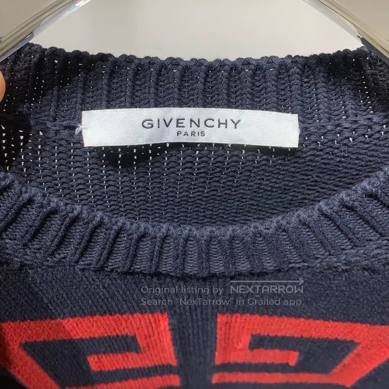 Givenchy Givenchy Logo Printed Round Neck Long Sleeve Sweater Size US XS / EU 42 / 0 - 2 Thumbnail