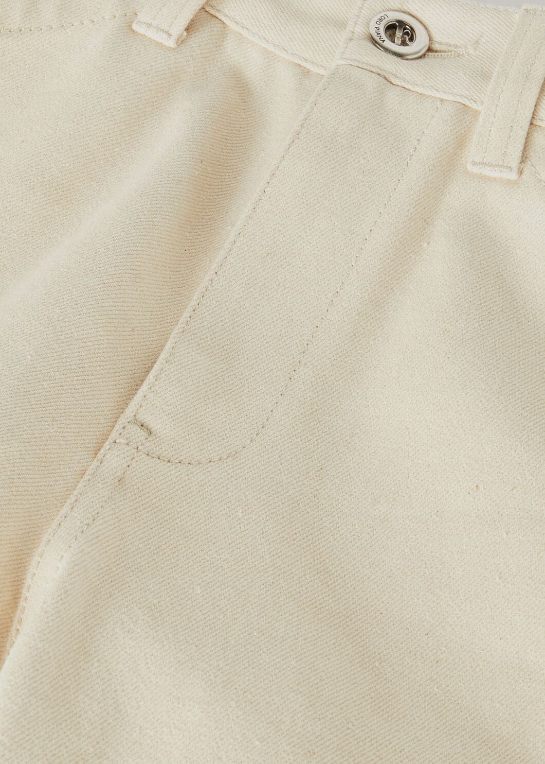 Loro Piana o1srvl11e0825 FAO4188 Etienne Denim Pant in White Size 27" / US 4 / IT 40 - 7 Thumbnail