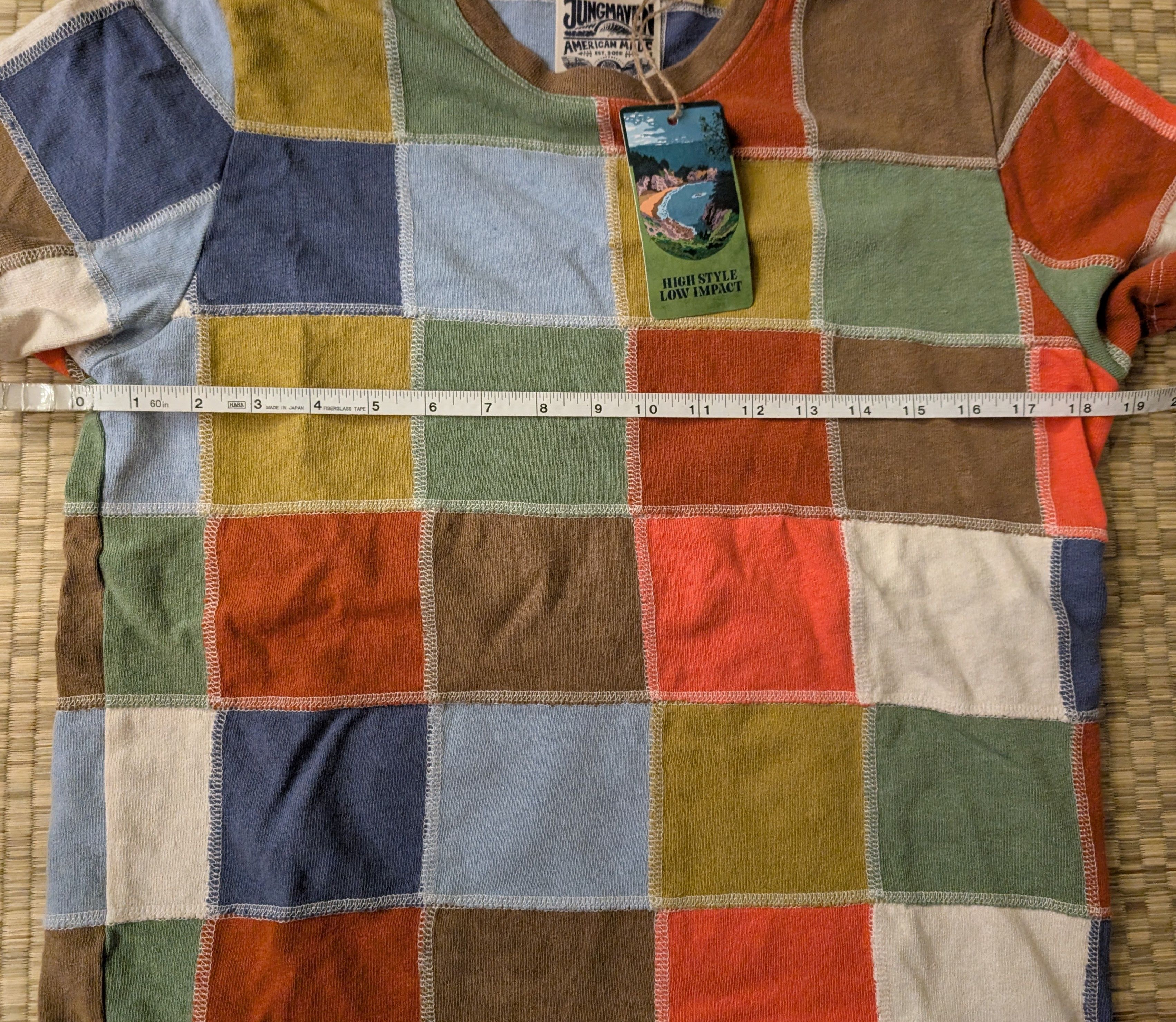 Jungmaven NWT RARE Jungmaven Upcycled Boulder Patchwork T-shirt Size US M / EU 48-50 / 2 - 4 Thumbnail
