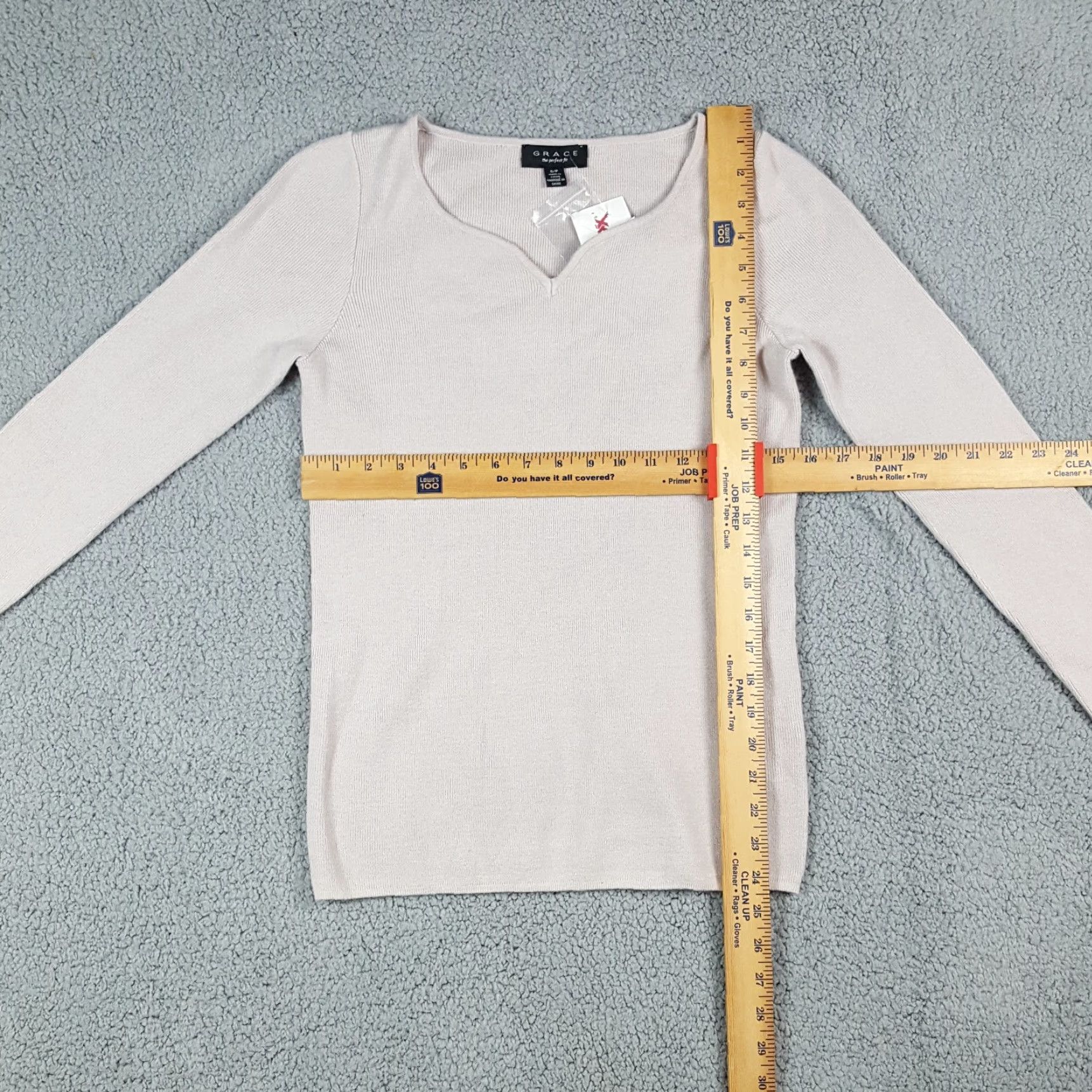 Vintage VINTAGE Grace Viscose Blend Long Sleeve Shirt Top Women Small Beige Casual Retro Fall Winter Size S / US 4 / IT 40 - 6 Thumbnail