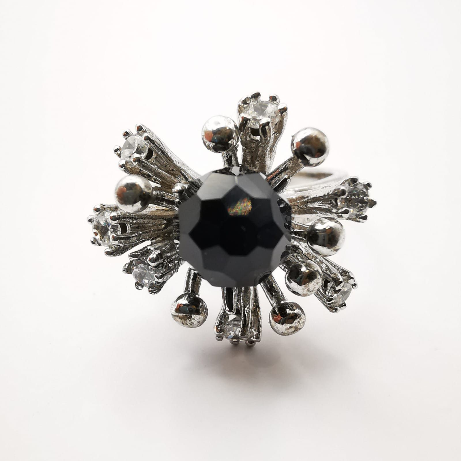 Sterling Silver Vintage Women's Ring,925 Sterling Silver Zirconia size 8 Size ONE SIZE - 1 Thumbnail