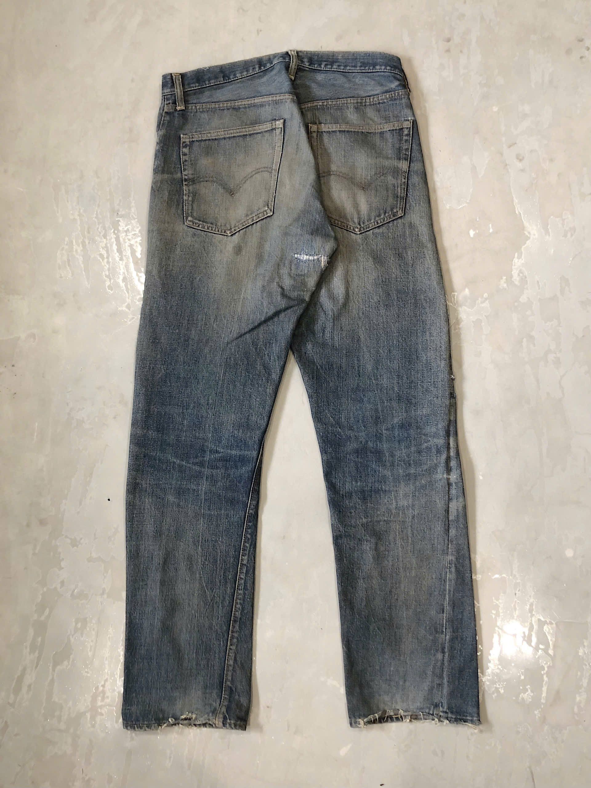 Levi's Vintage 1960s Levis 505 Denim Redline Selvedge Size US 32 / EU 48 - 2 Thumbnail