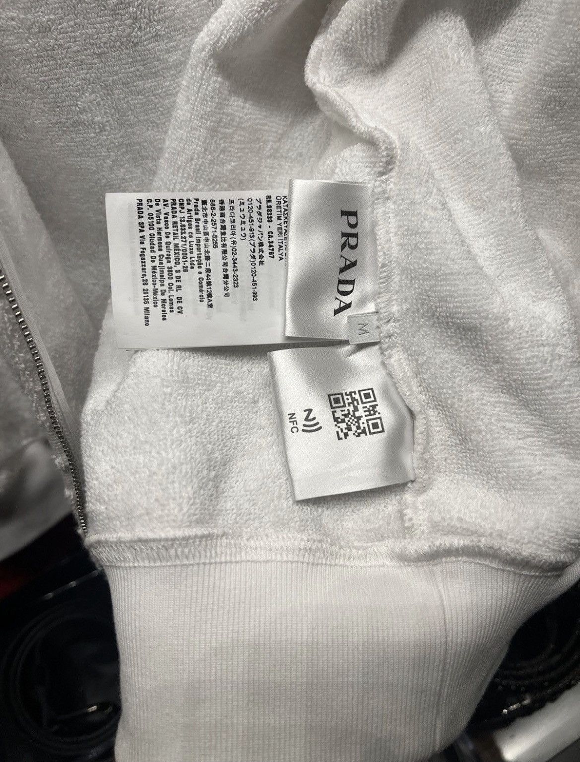 Prada PRADA TERRY ZIP HOODIE Size US M / EU 48-50 / 2 - 5 Thumbnail