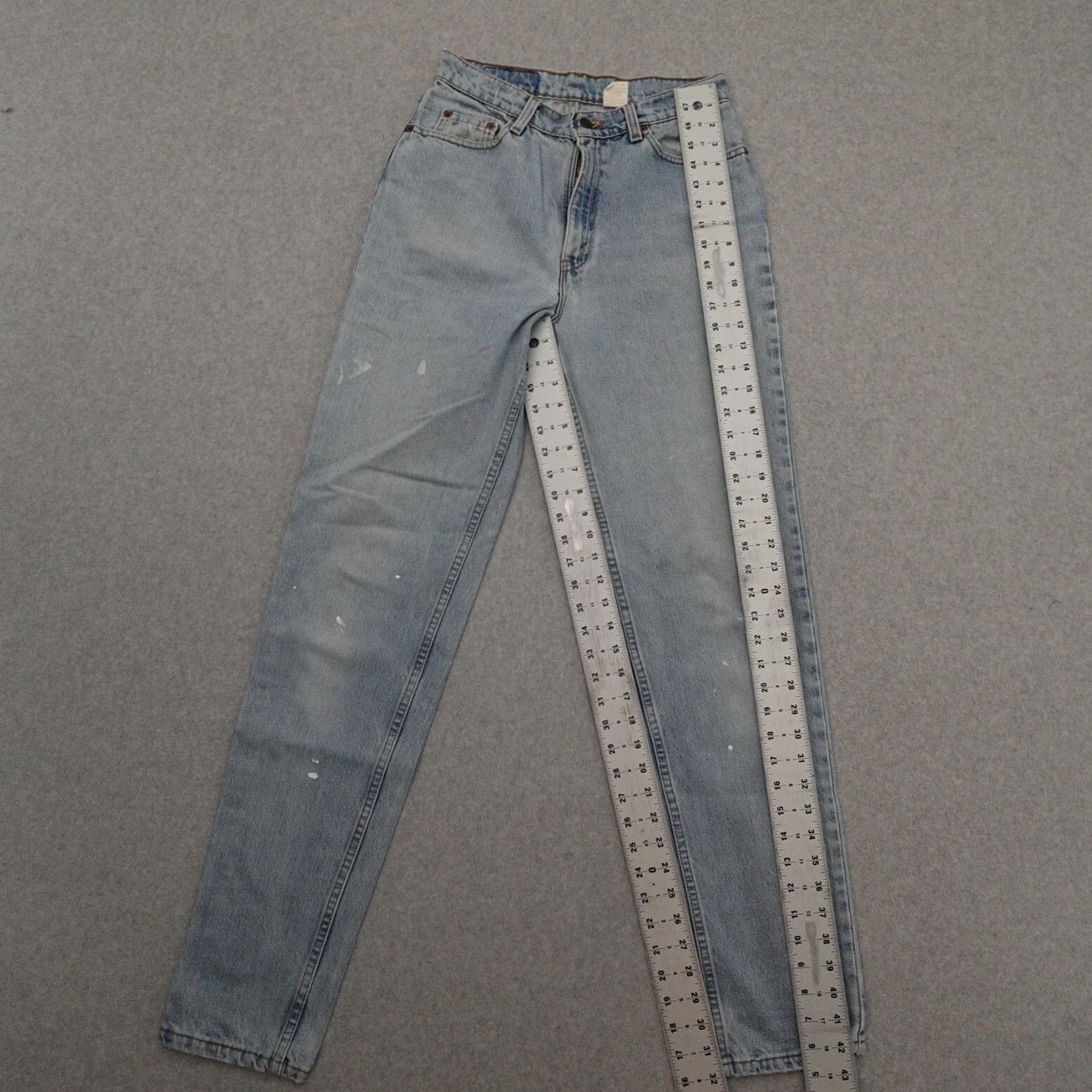 Levi's VINTAGE Levi's 512 Jeans Women 11 LONG (11X32) High Waist Tapered Leg 90s Blue Mens Womens Girls Size 32" / US 10 / IT 46 - 3 Thumbnail