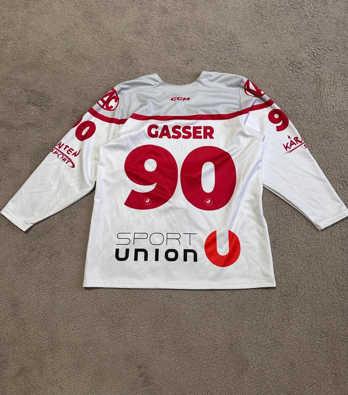 Ccm CCM KAC Klagenfurt Dragons Ice Hockey Jersey Sz XL #90Gasser Size US XL / EU 56 / 4 - 8 Thumbnail