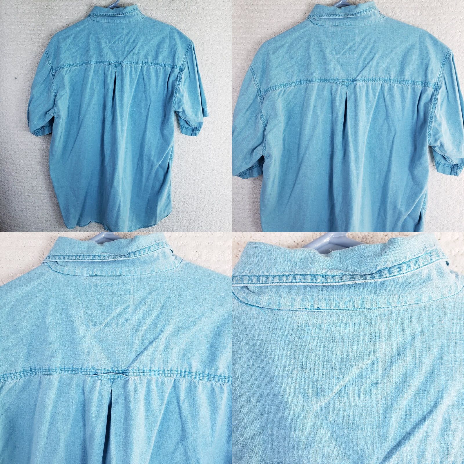 Vintage VINTAGE Bimini Bay Shirt Mens L Blue Sportfish SS Marlin Logo Fishing Button Up Size US L / EU 52-54 / 3 - 8 Thumbnail