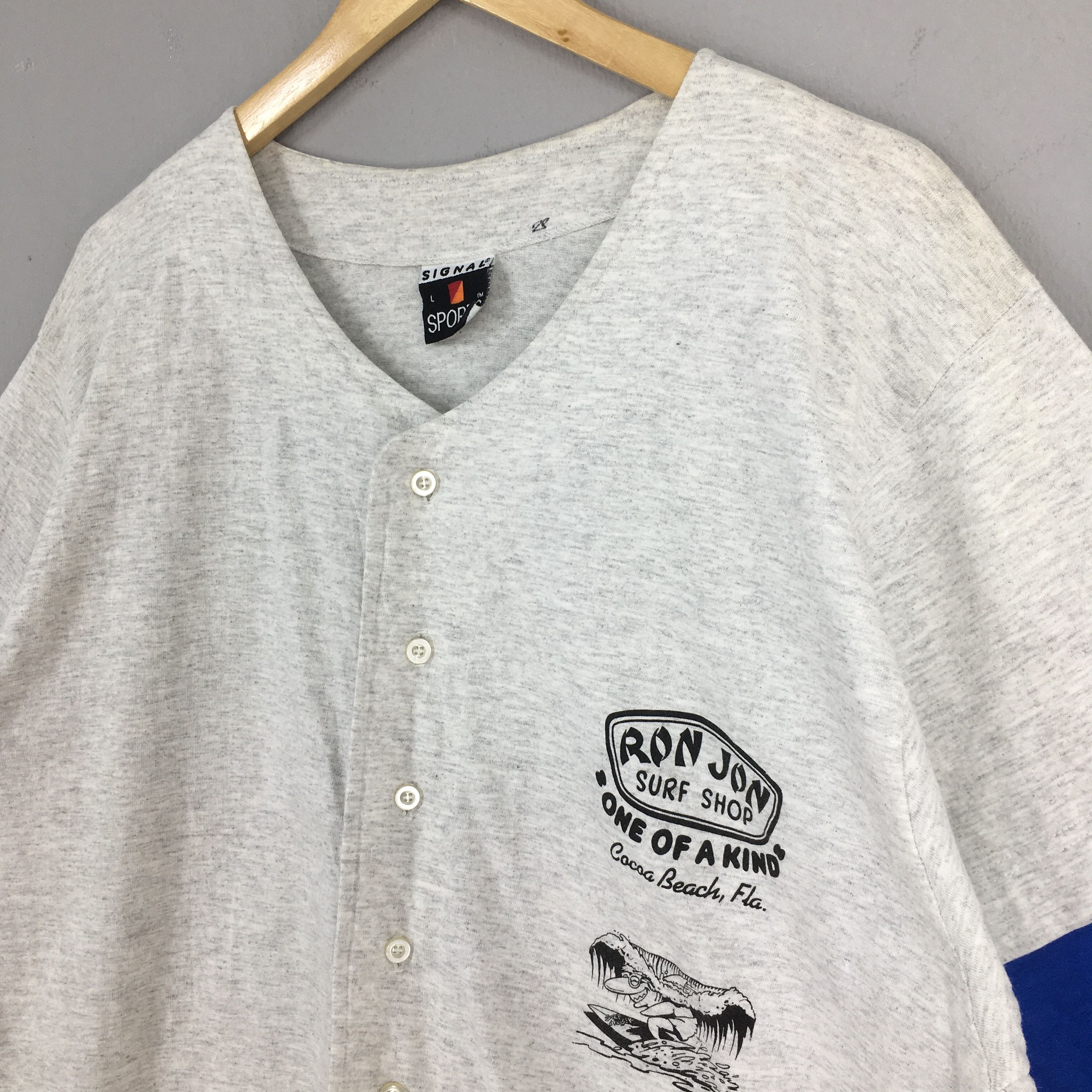 Ron Jon Surf Shop × Vintage Vintage Ron Jon Surf Shop Baseball Shirt Large Size US L / EU 52-54 / 3 - 5 Thumbnail